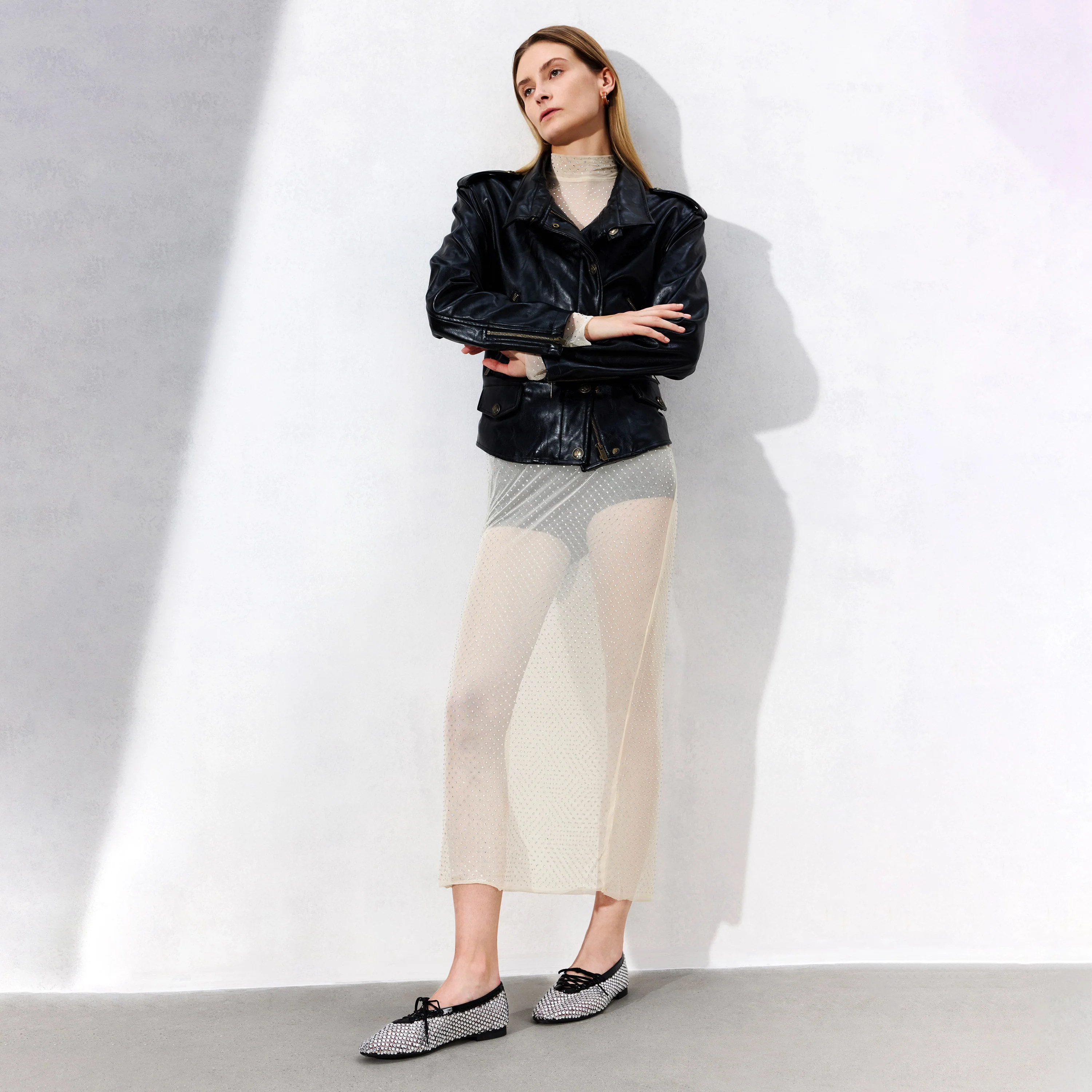 Ballet Flats - "Dreamcatcher" Ethereal Leather Flats EA916 - Image 2