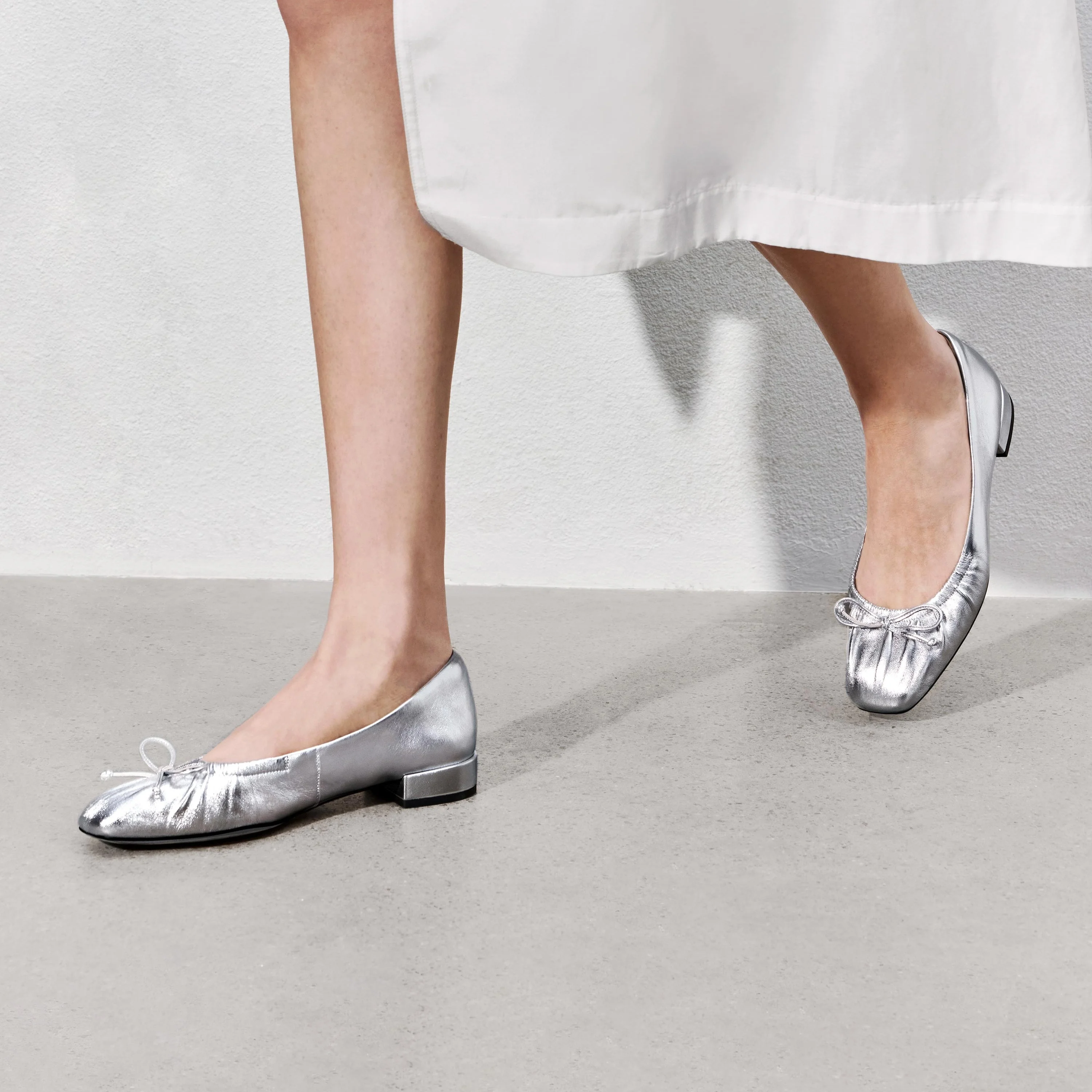 Ballet Flats - "French Sole" Slip-On Round-Toe Flats EUE25 - Image 4