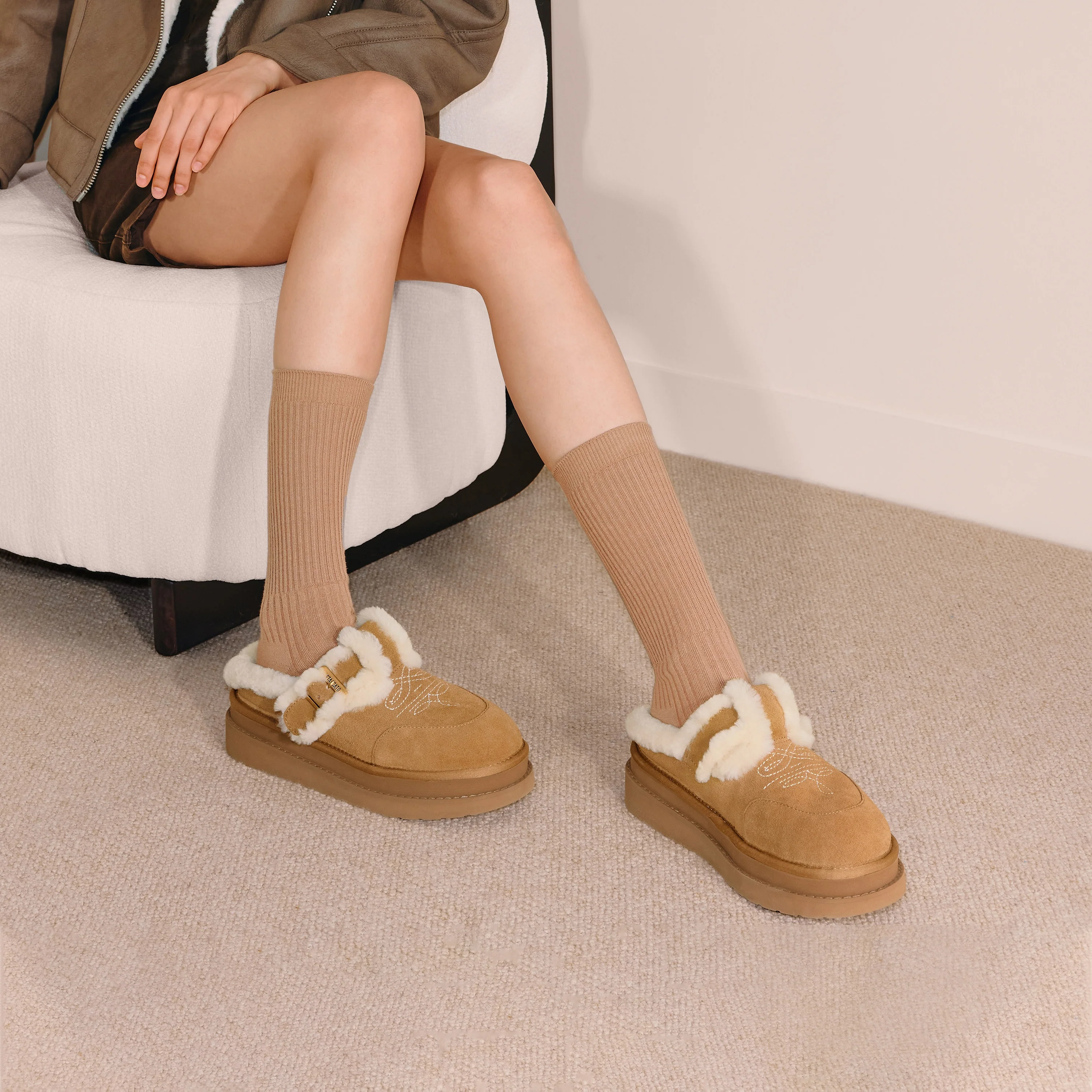 Snow Boots - Platform Fur-Lined EIY04 - Image 5