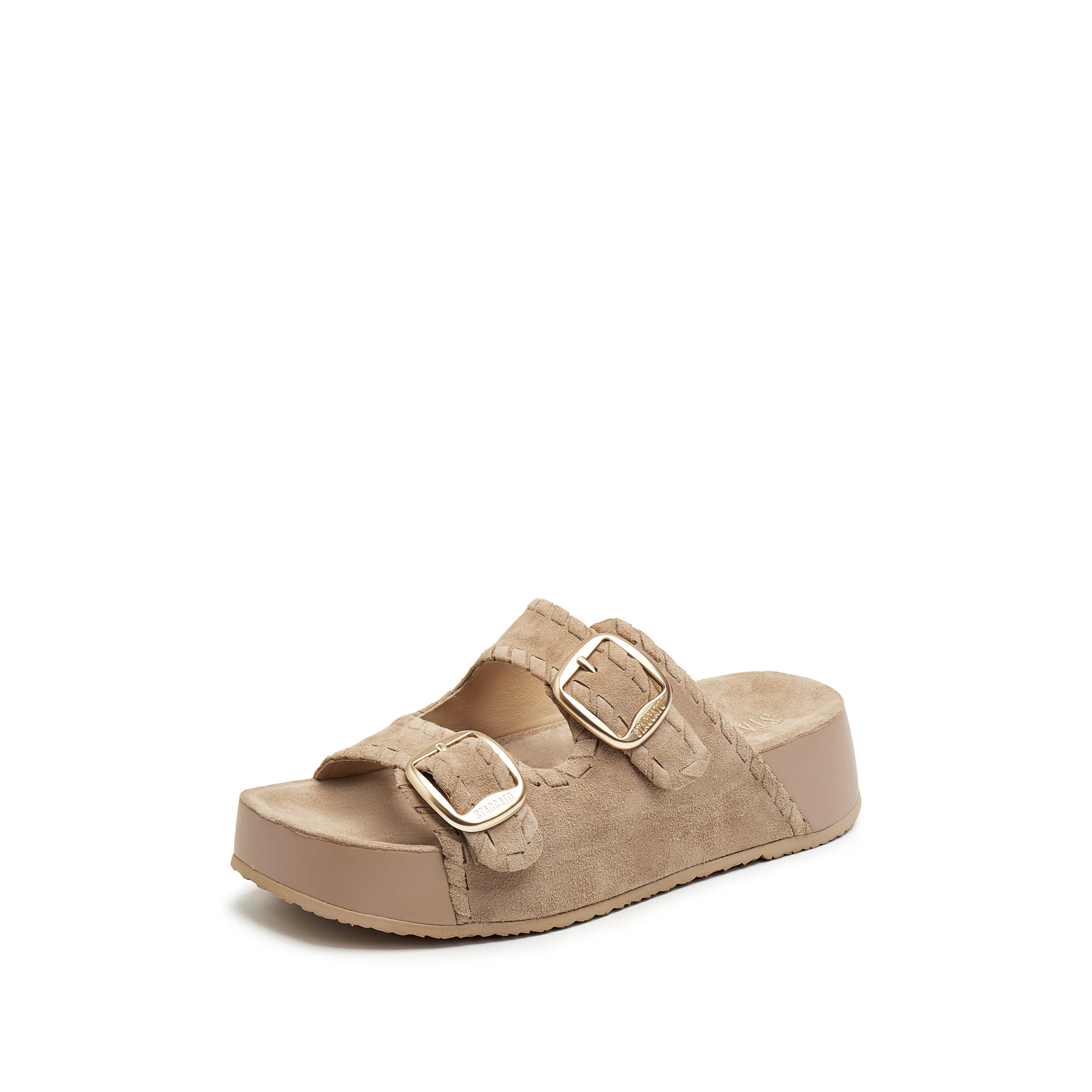 Sandals - Suede Platform Slip-On EF602 - Image 8