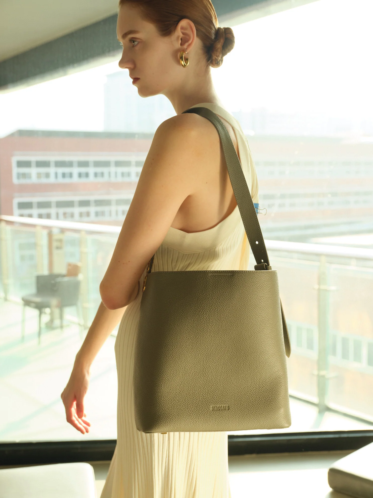 Bucket Bag - Chic Large Capacity Bucket Bag X3182 - Image 5