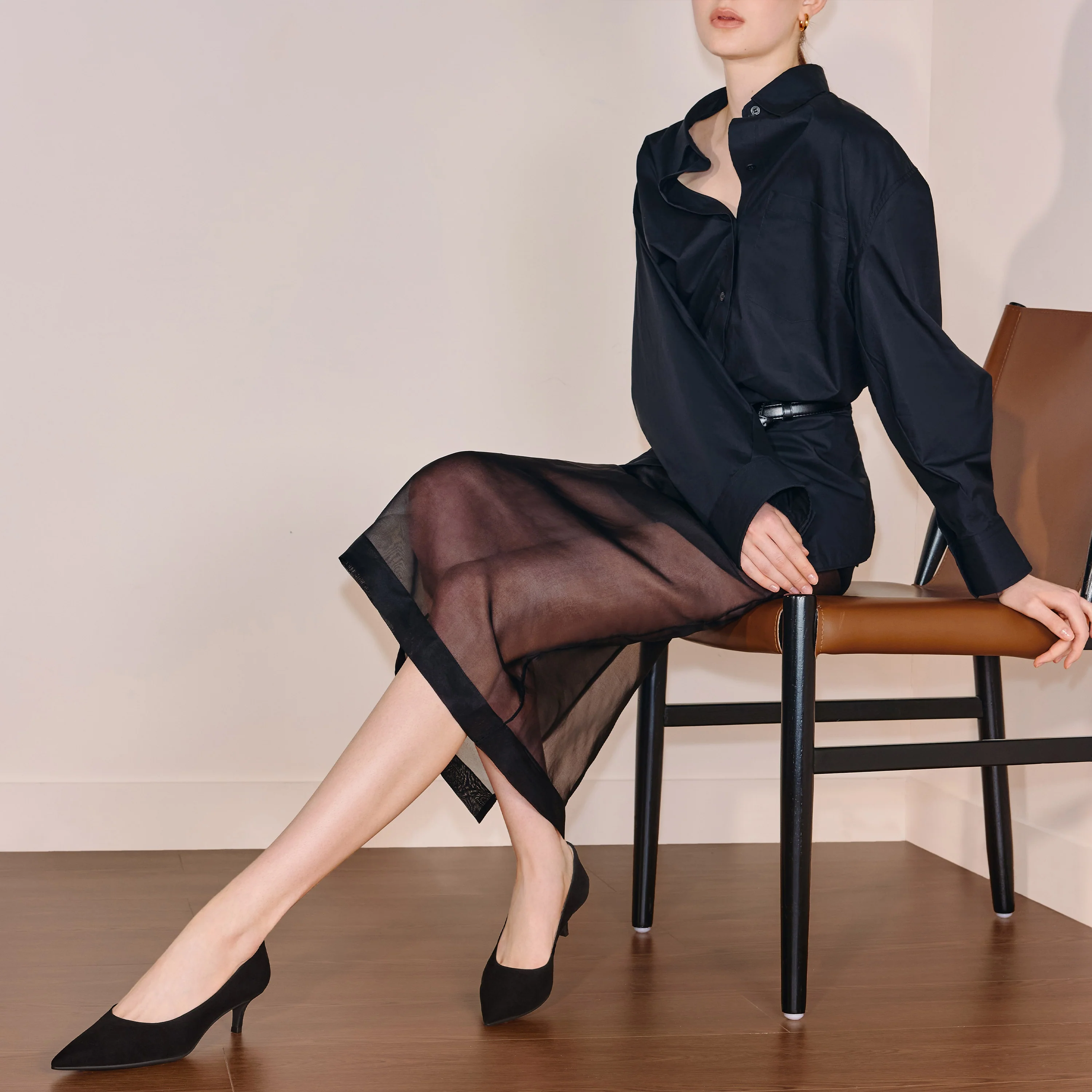 Court Shoes - "Melody" Pointed Toe Stiletto Heel Pumps EGA01 - Image 2