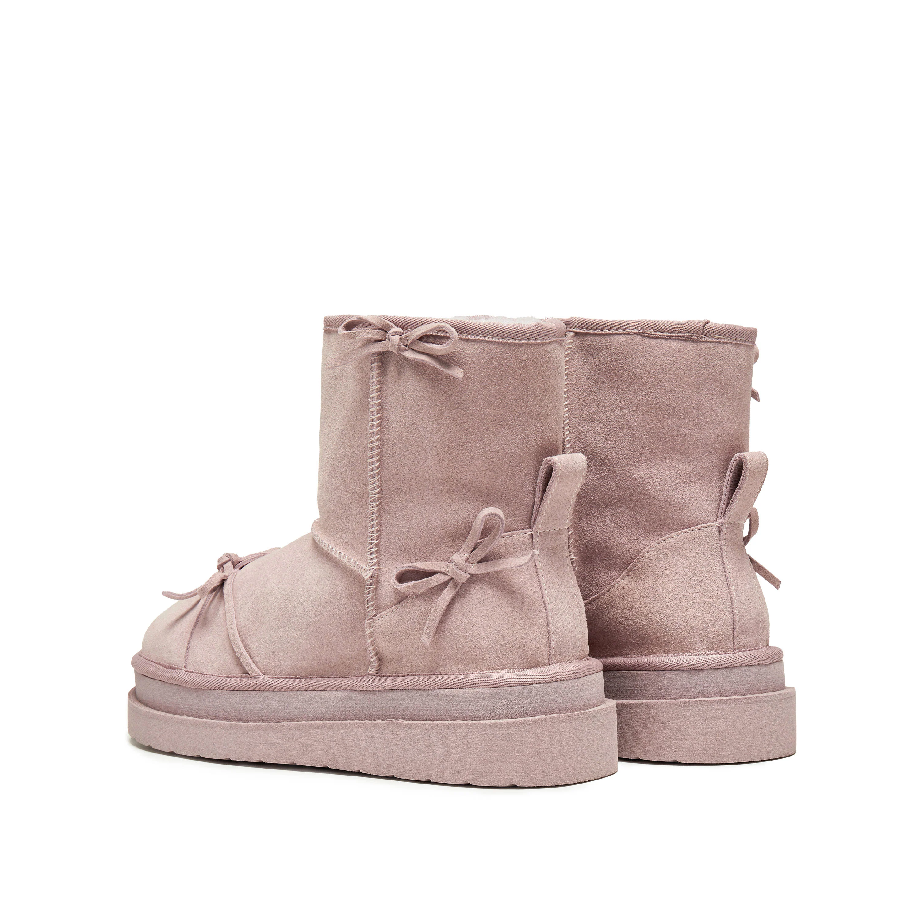 Boots – Cozy Fleece Bow Winter Snow Ankle Boots EIY07 - Image 10