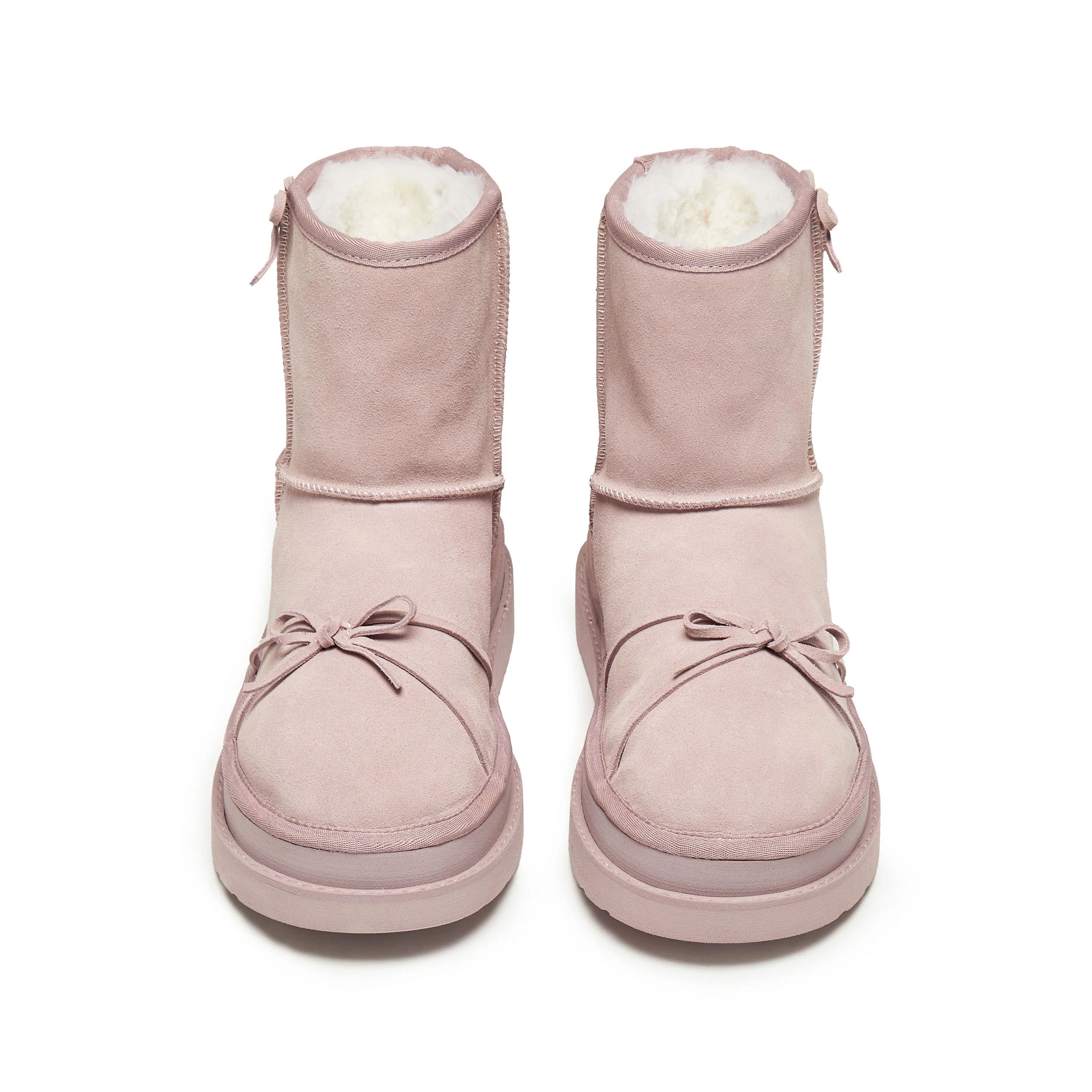 Boots – Cozy Fleece Bow Winter Snow Ankle Boots EIY07 - Image 8