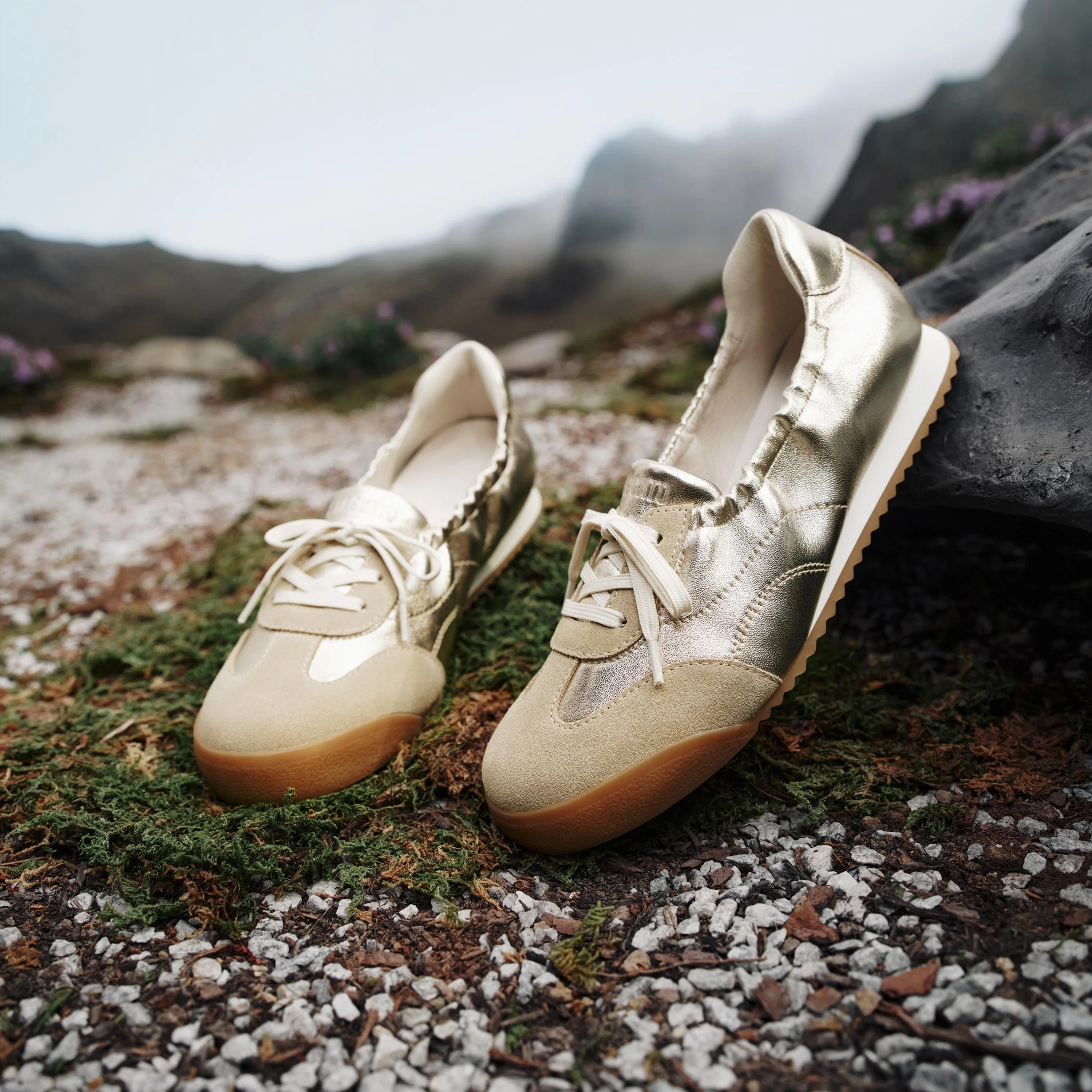 German Trainers - Cream Lambskin Leather Retro Casual Sneakers EPN14 - Image 5
