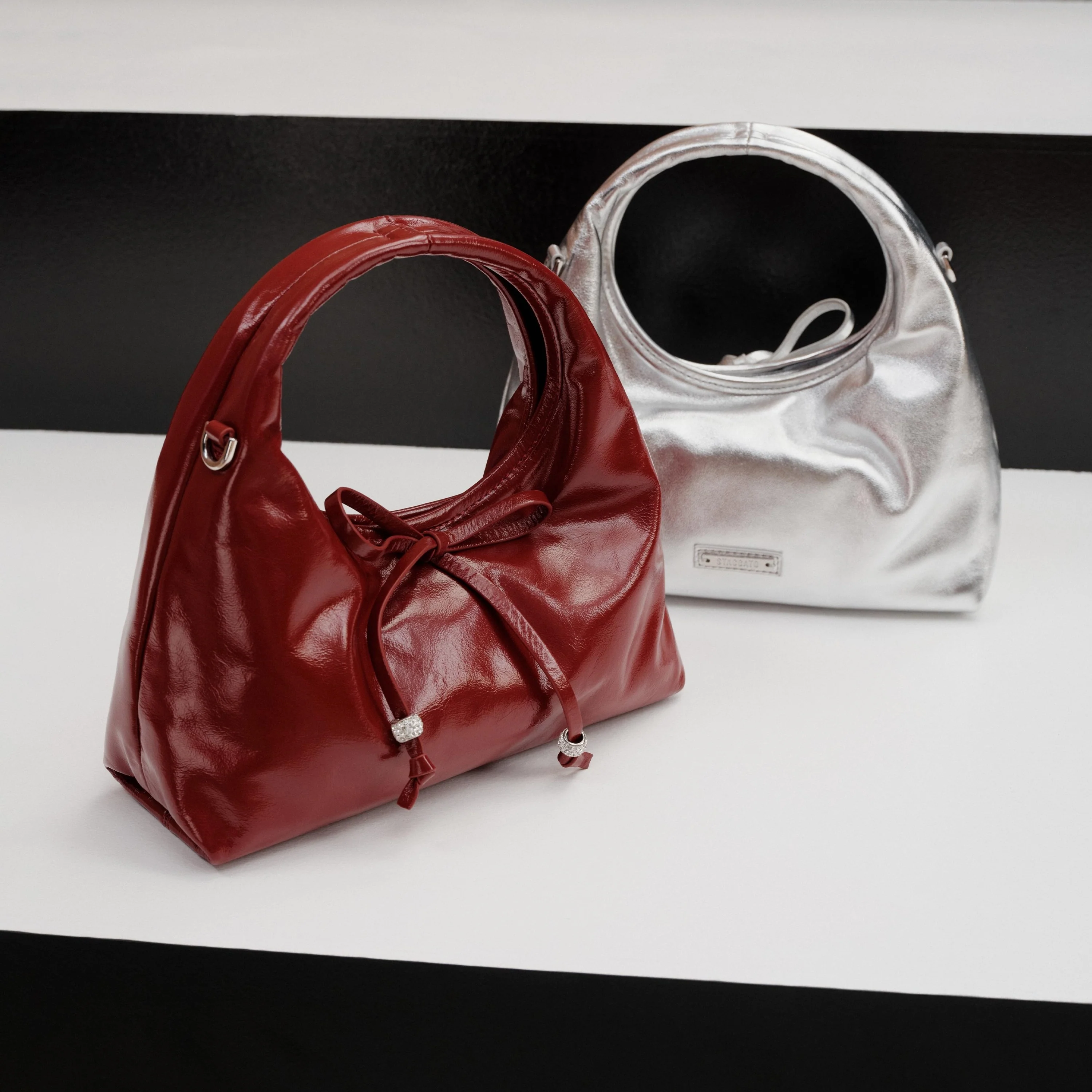 Handbag - Crescent Moon Shape Shoulder Bag X8257 - Image 2