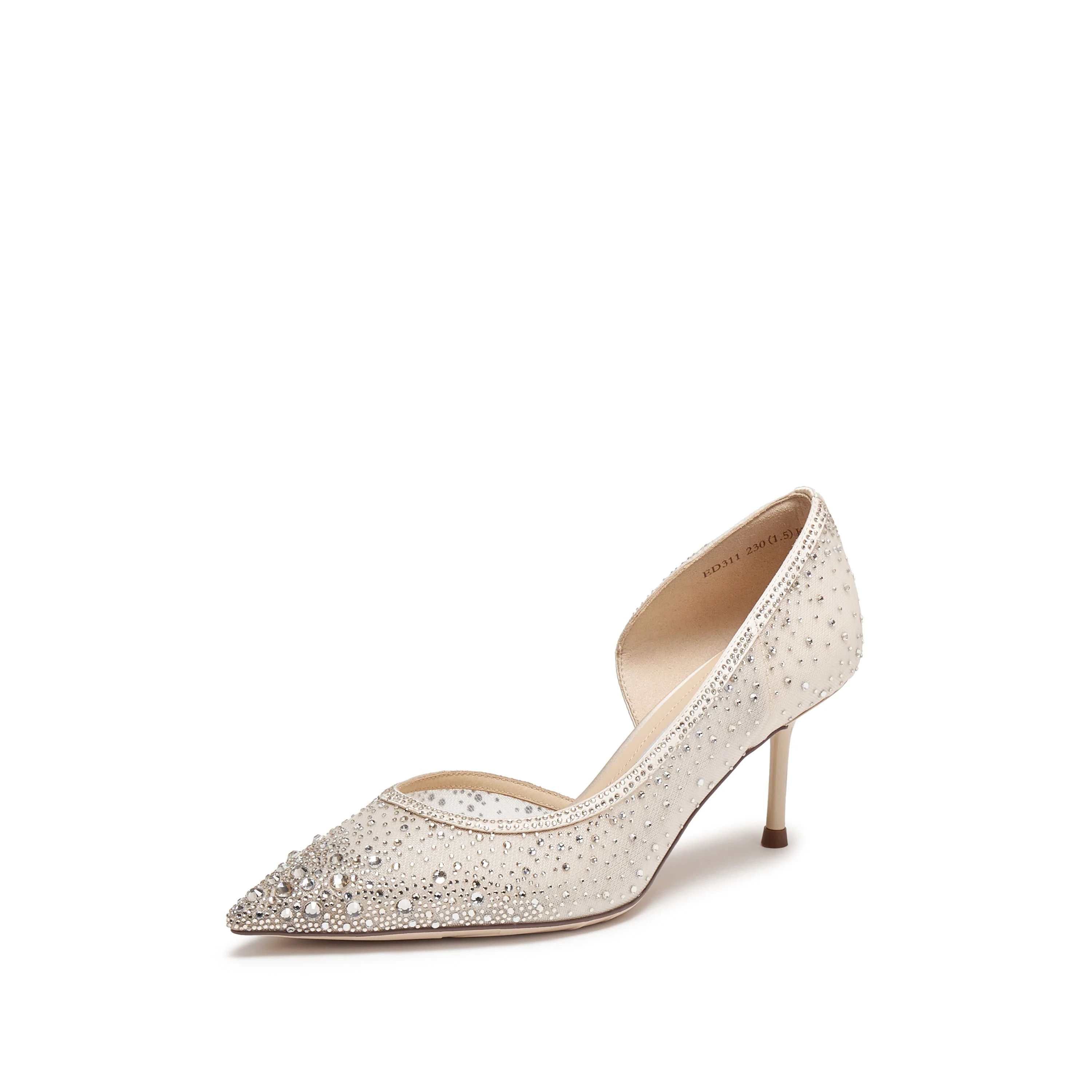 Heels - Elegant Pointed-Toe Stiletto Bridal Pumps ED311AQ6