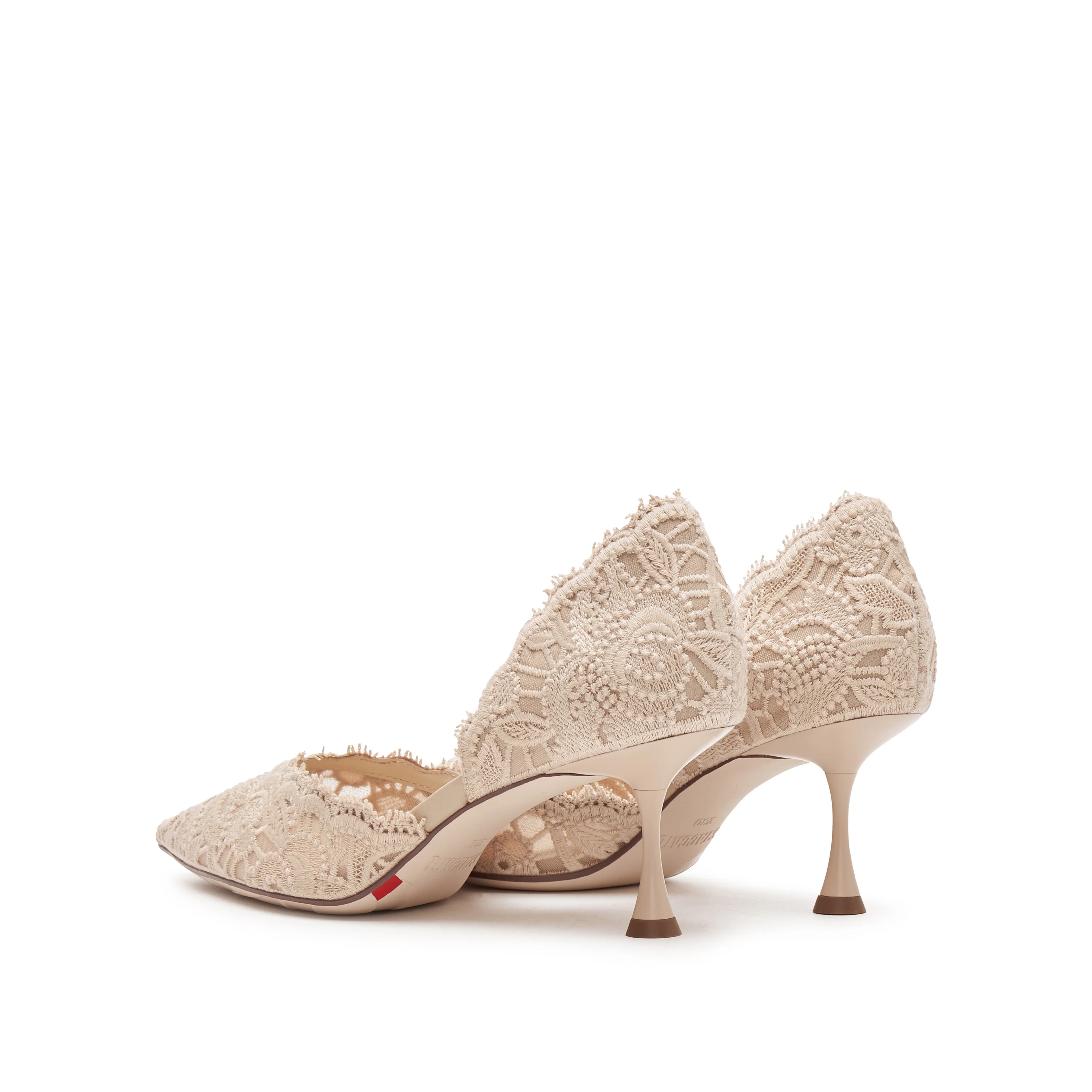 Lena Lace - French Bridal Pointed Heeled Sandals 6.5cm ED334 - Image 12