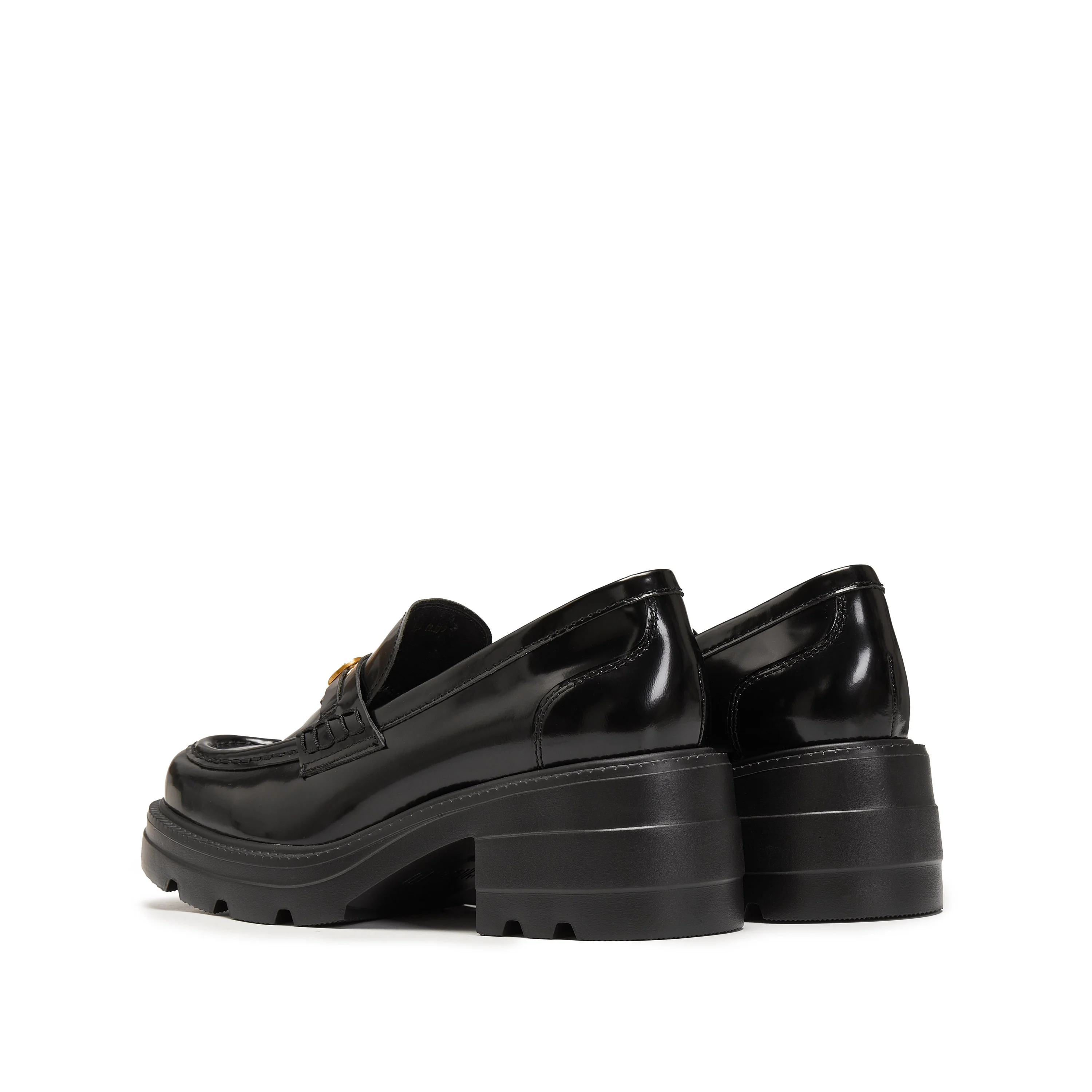 Loafers - Black Leather Slip-On Loafers EEZ05 - Image 11