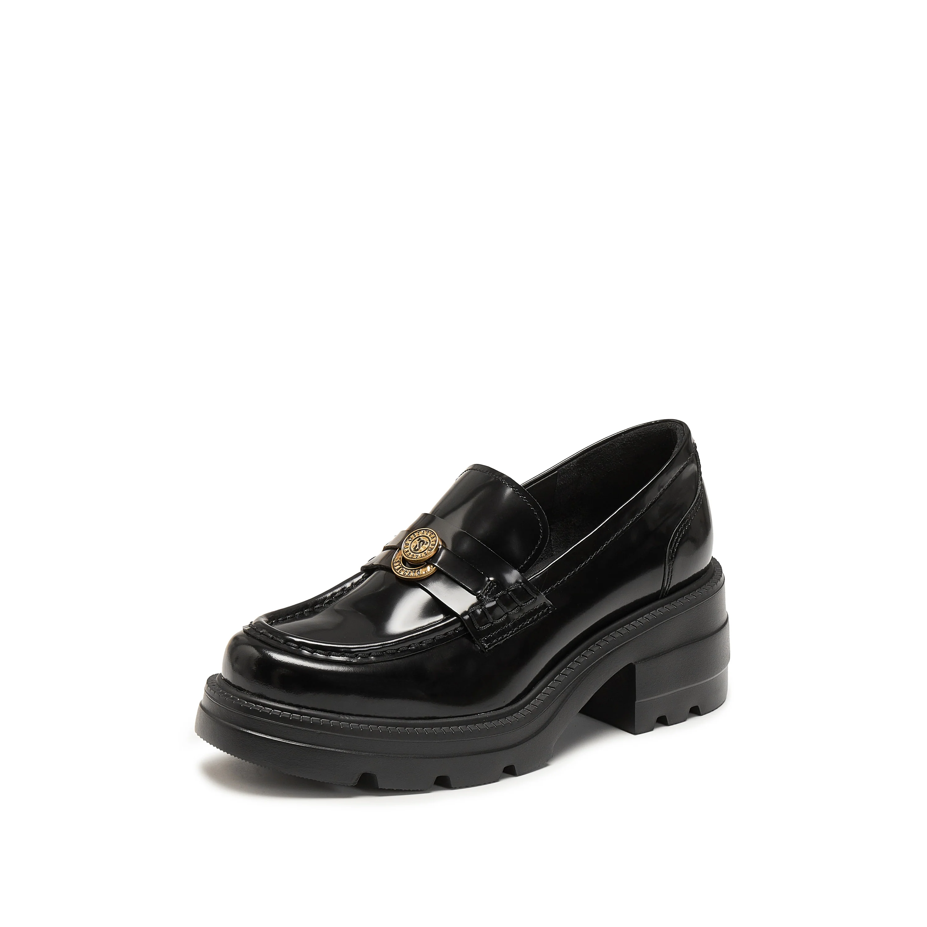 Loafers - Black Leather Slip-On Loafers EEZ05 - Image 8