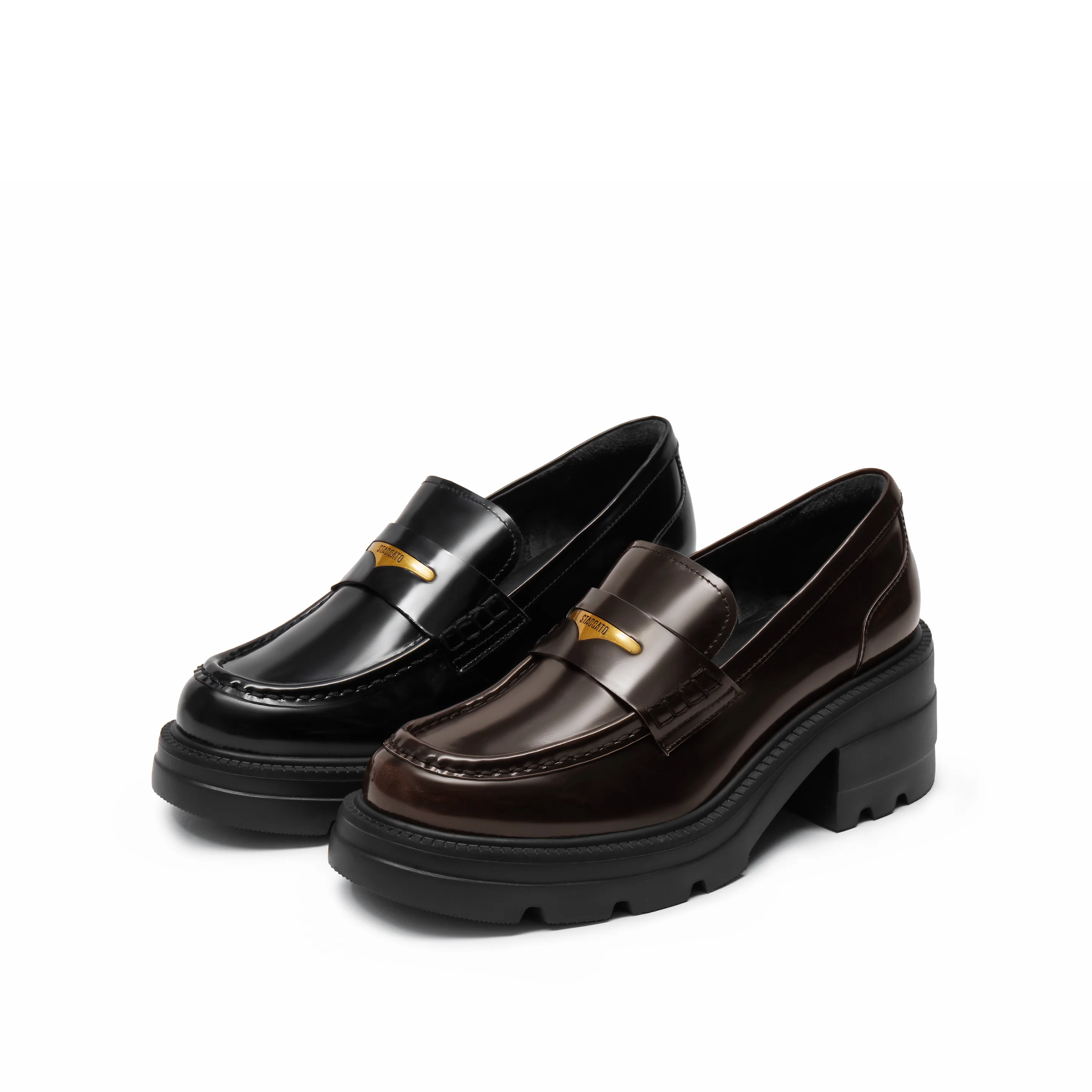 Bolt Chic - Leather Slip-On Loafers EEZ22 - Image 10