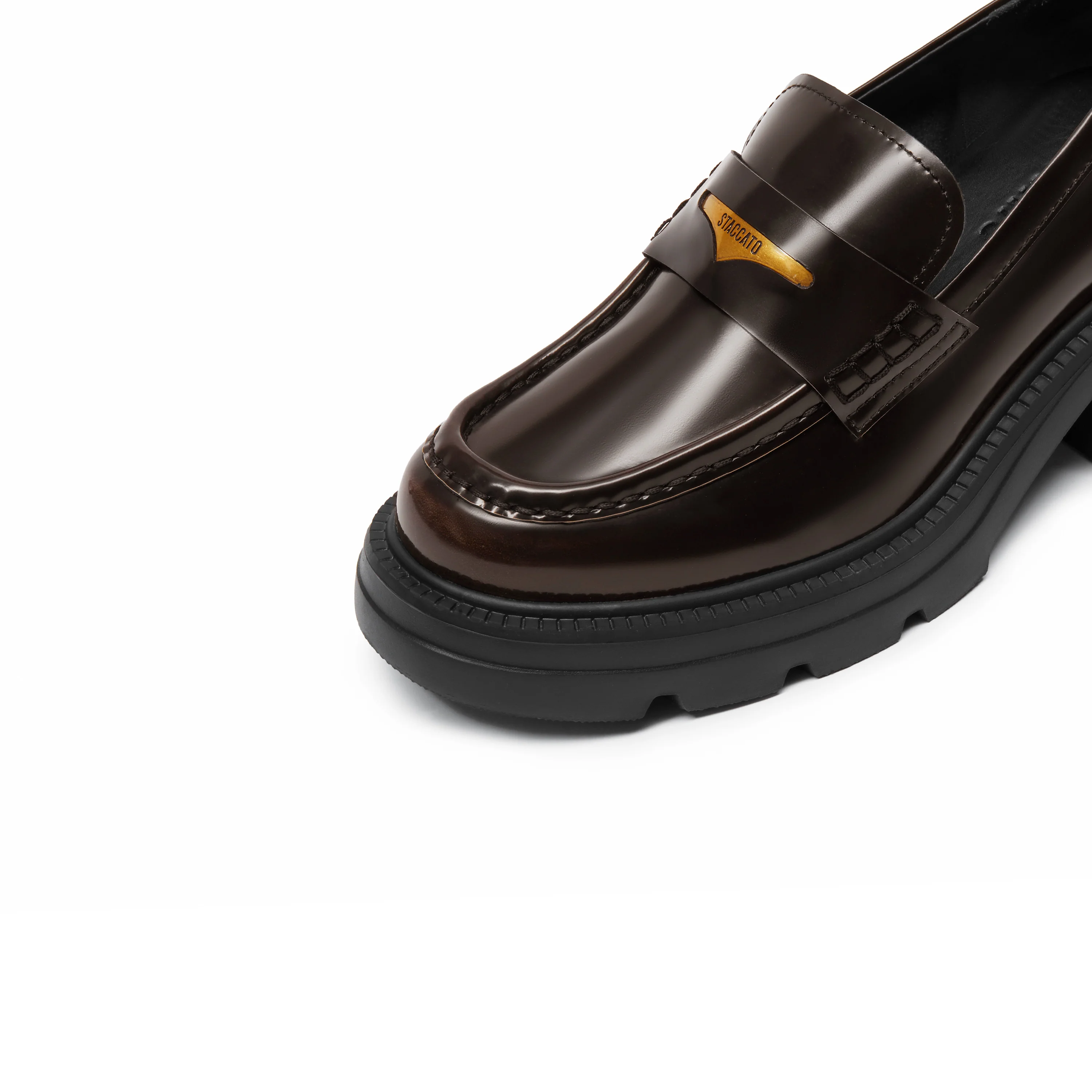 Bolt Chic - Leather Slip-On Loafers EEZ22 - Image 14