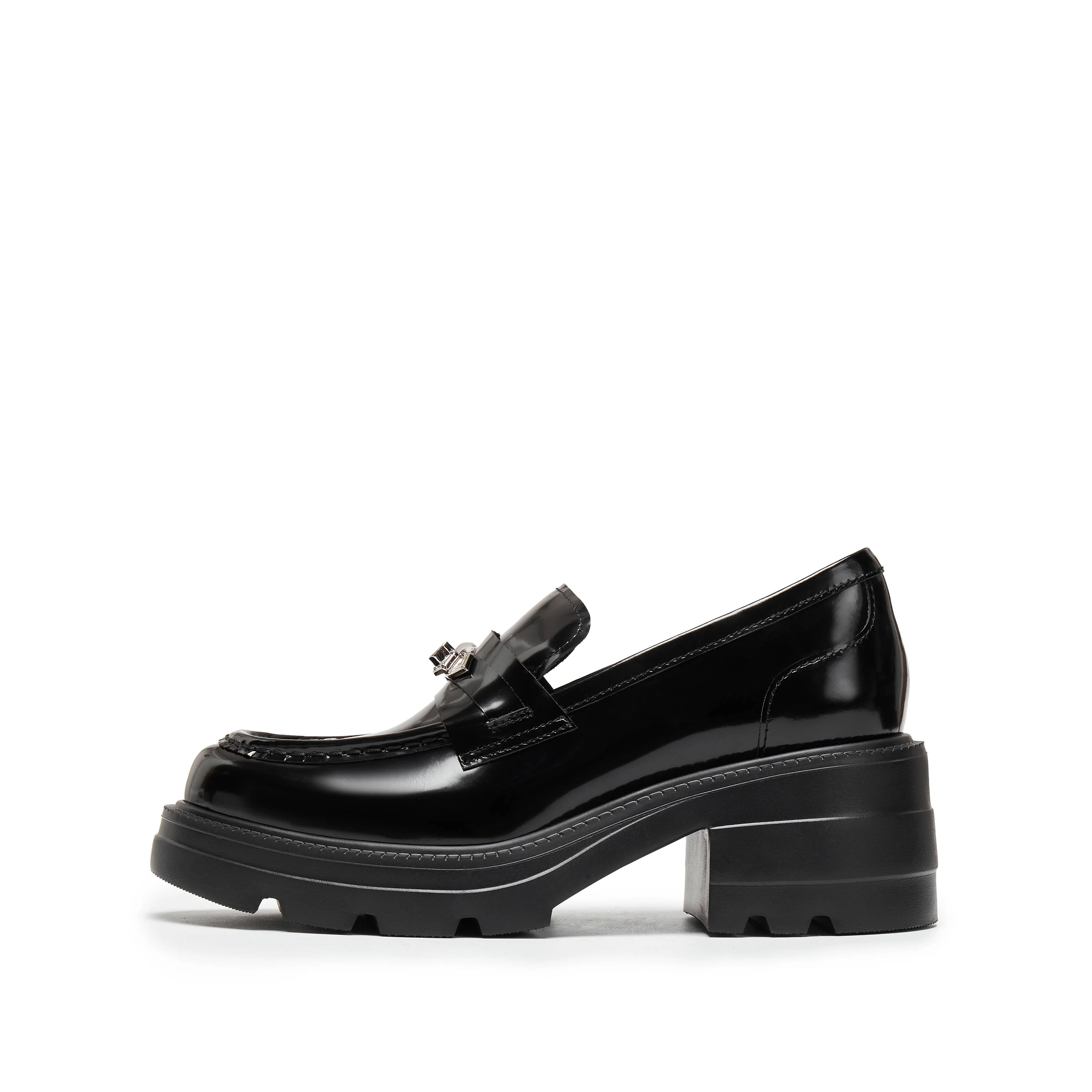 Loafers - Black Leather Slip-On Loafers EEZ45 - Image 4