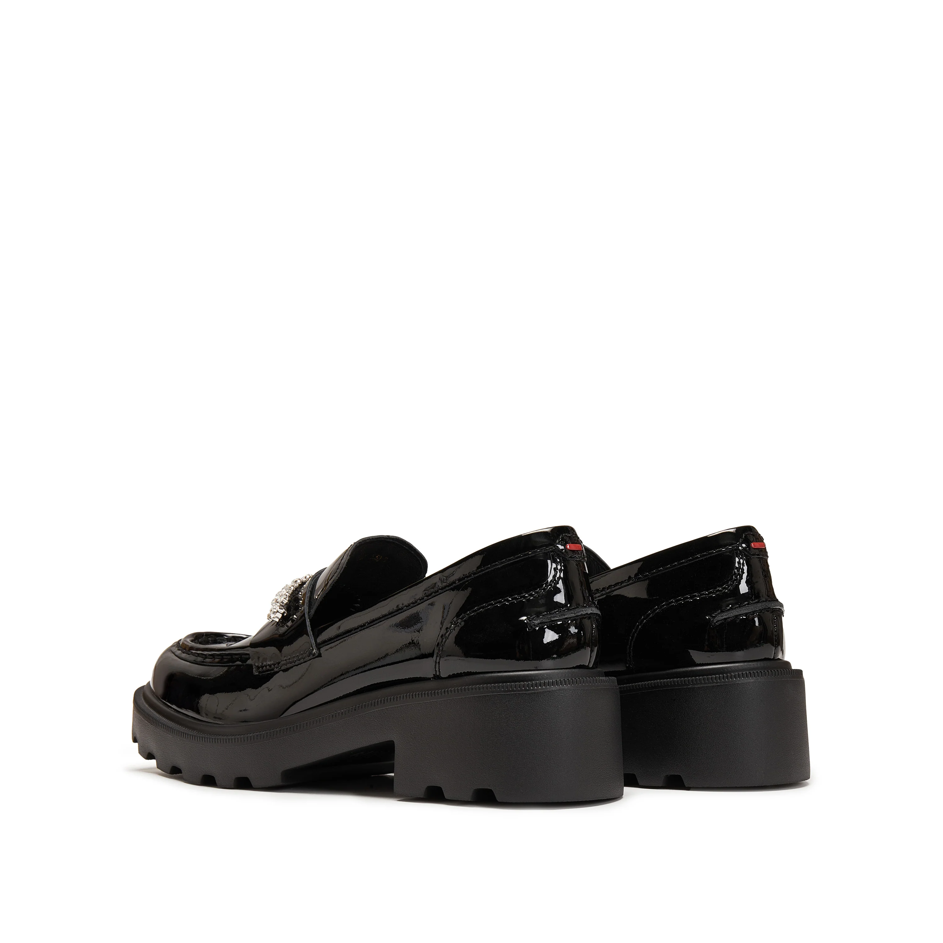 Loafers - Black Leather Slip-On Loafers EGB62 - Image 11