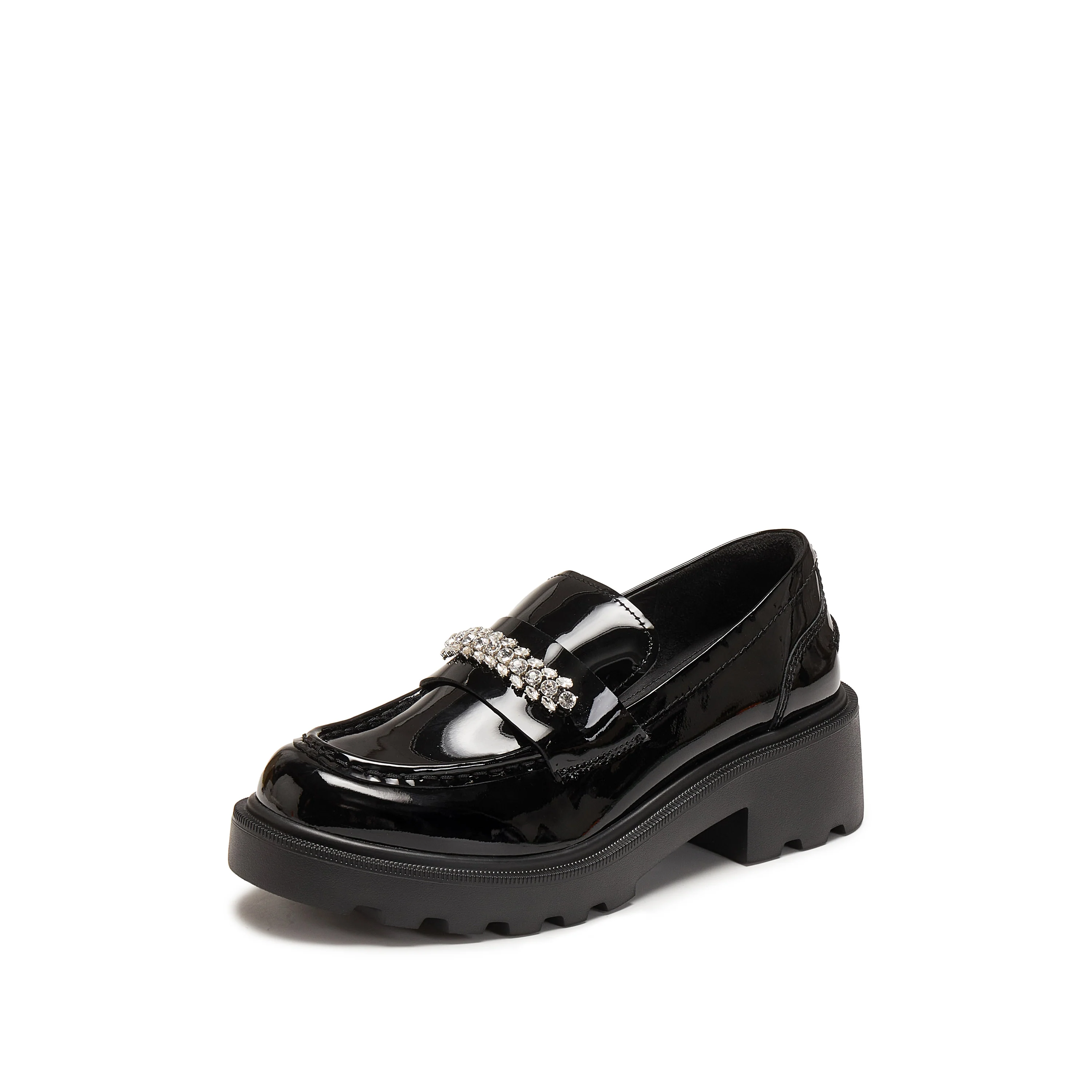 Loafers - Black Leather Slip-On Loafers EGB62 - Image 7
