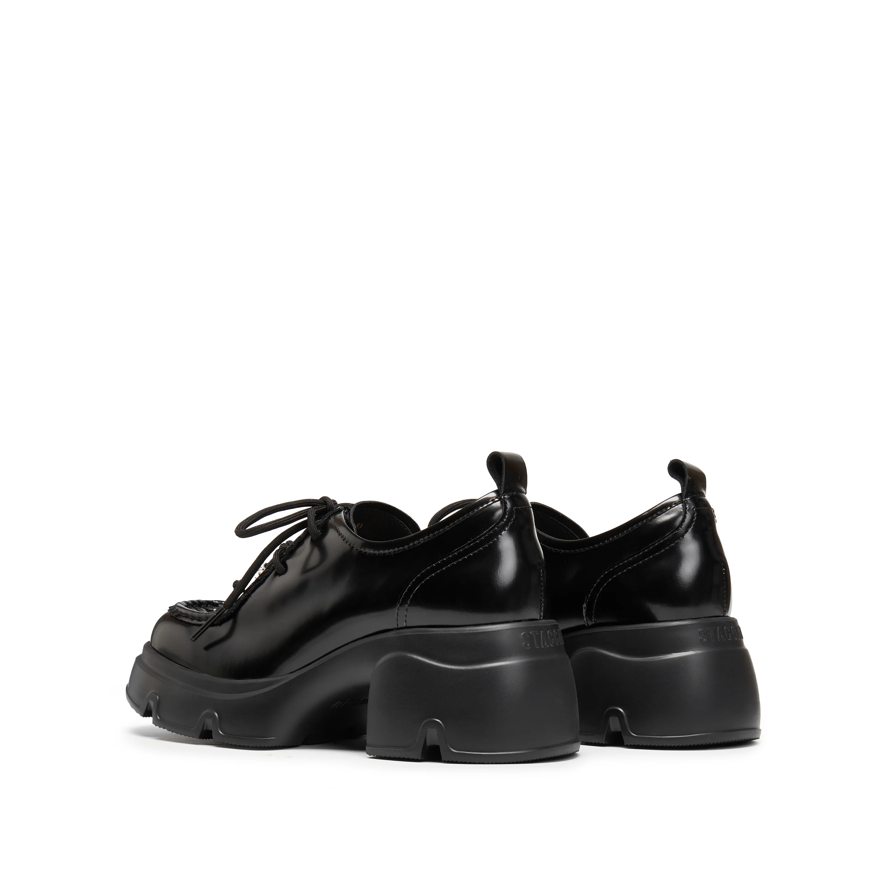 Loafers - Pearl Bow Chunky OxfordPlatform Loafers Y6361 - Image 10