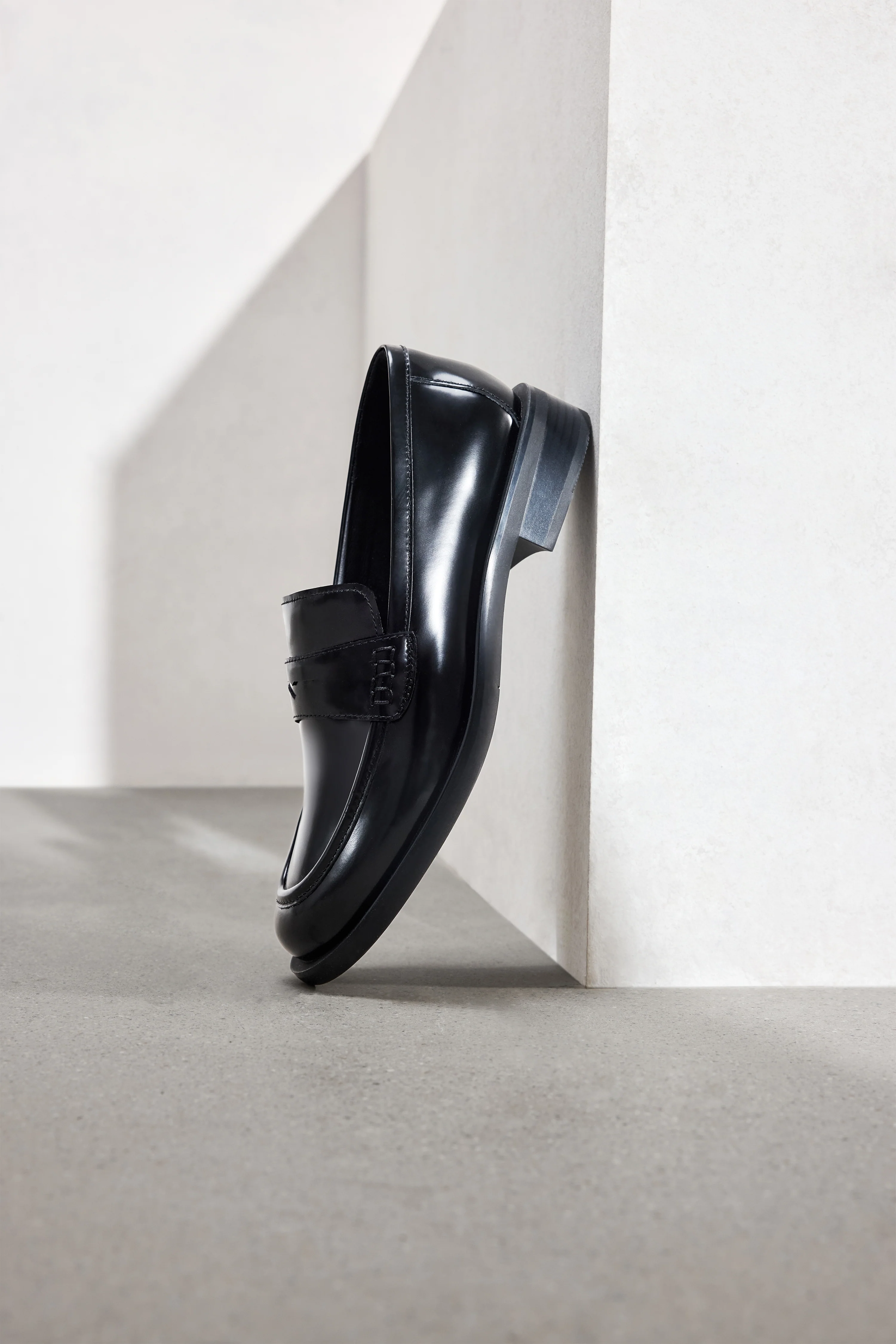 Loafers - Black Seam Detail Loafers EA709 - Image 7