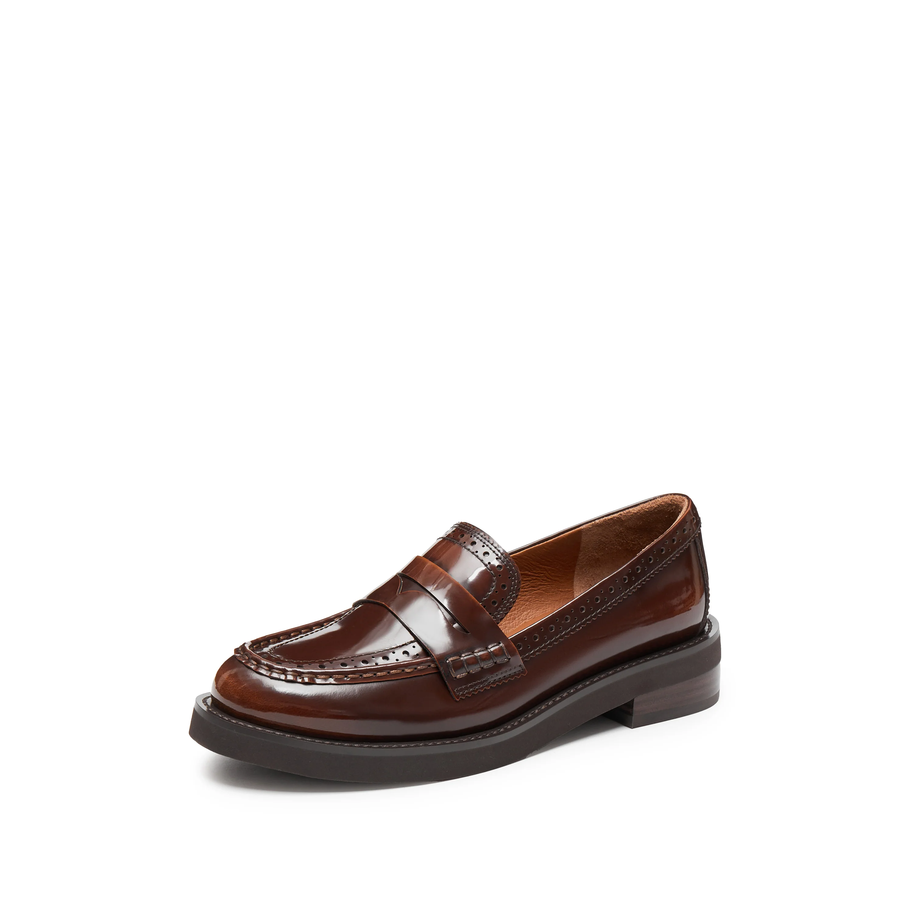 Loafers - Brogue Platform Slip-On Loafers 9UL10