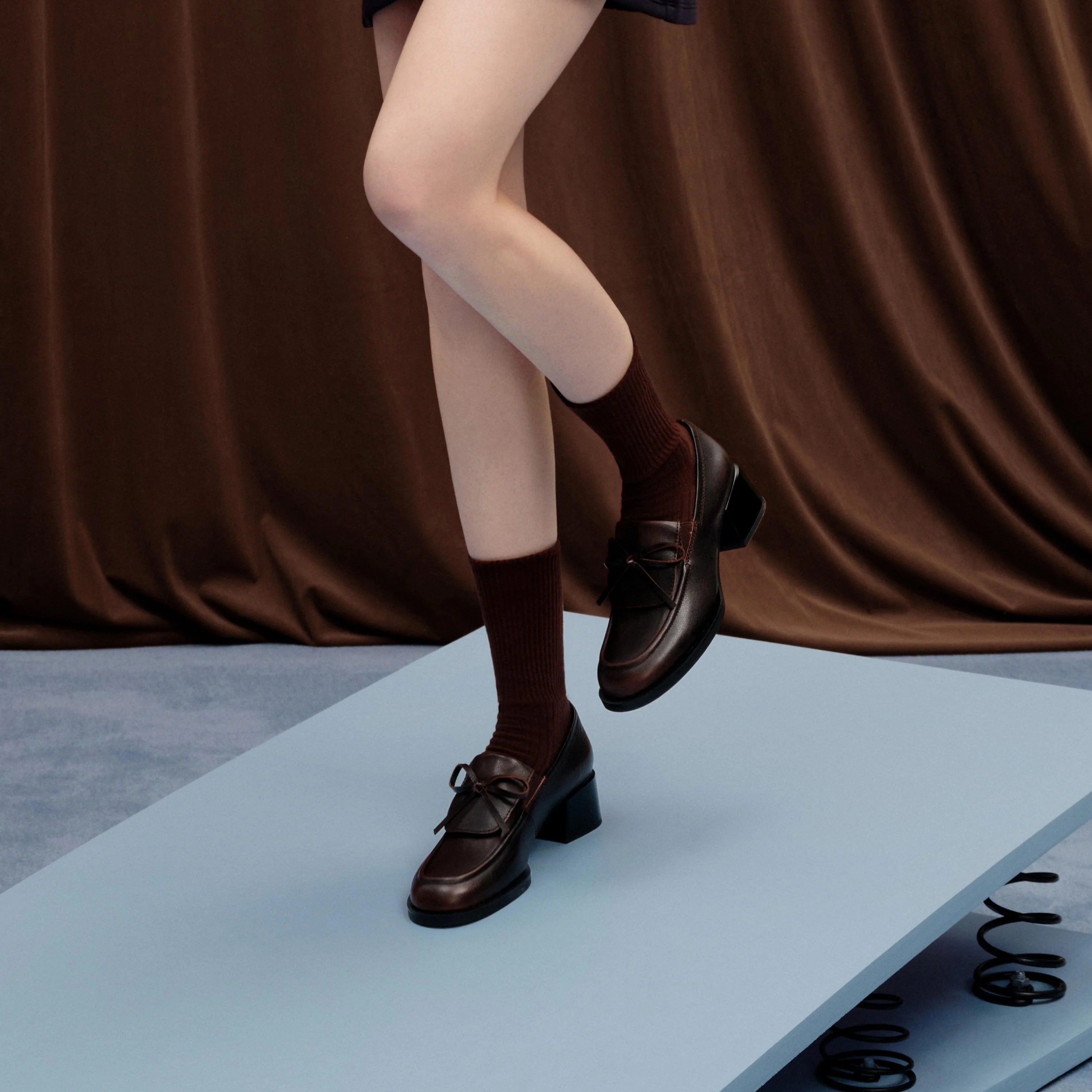 Loafers - JENNY Chunky Heel Loafers EGY05 - Image 3