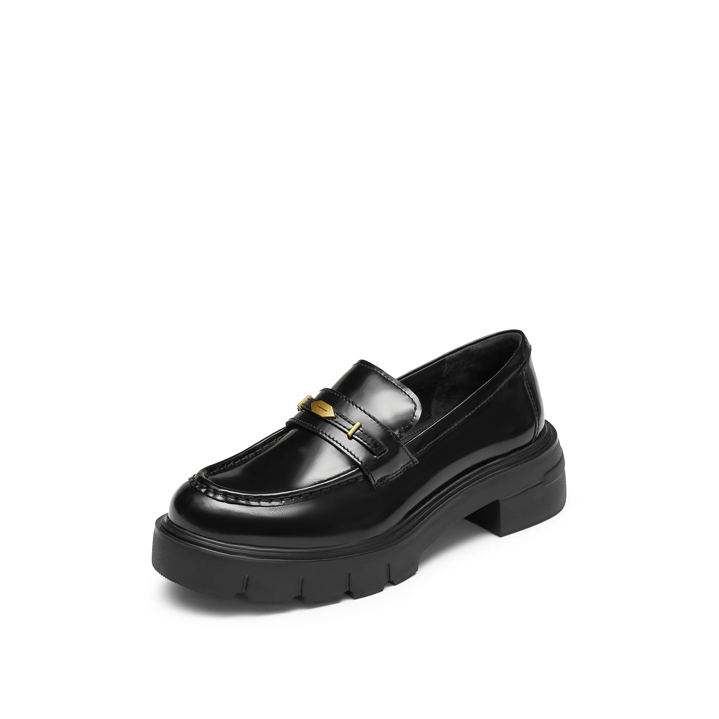 Loafers - Modform Crest - Platform Chunky Slip-On Loafers EGB27
