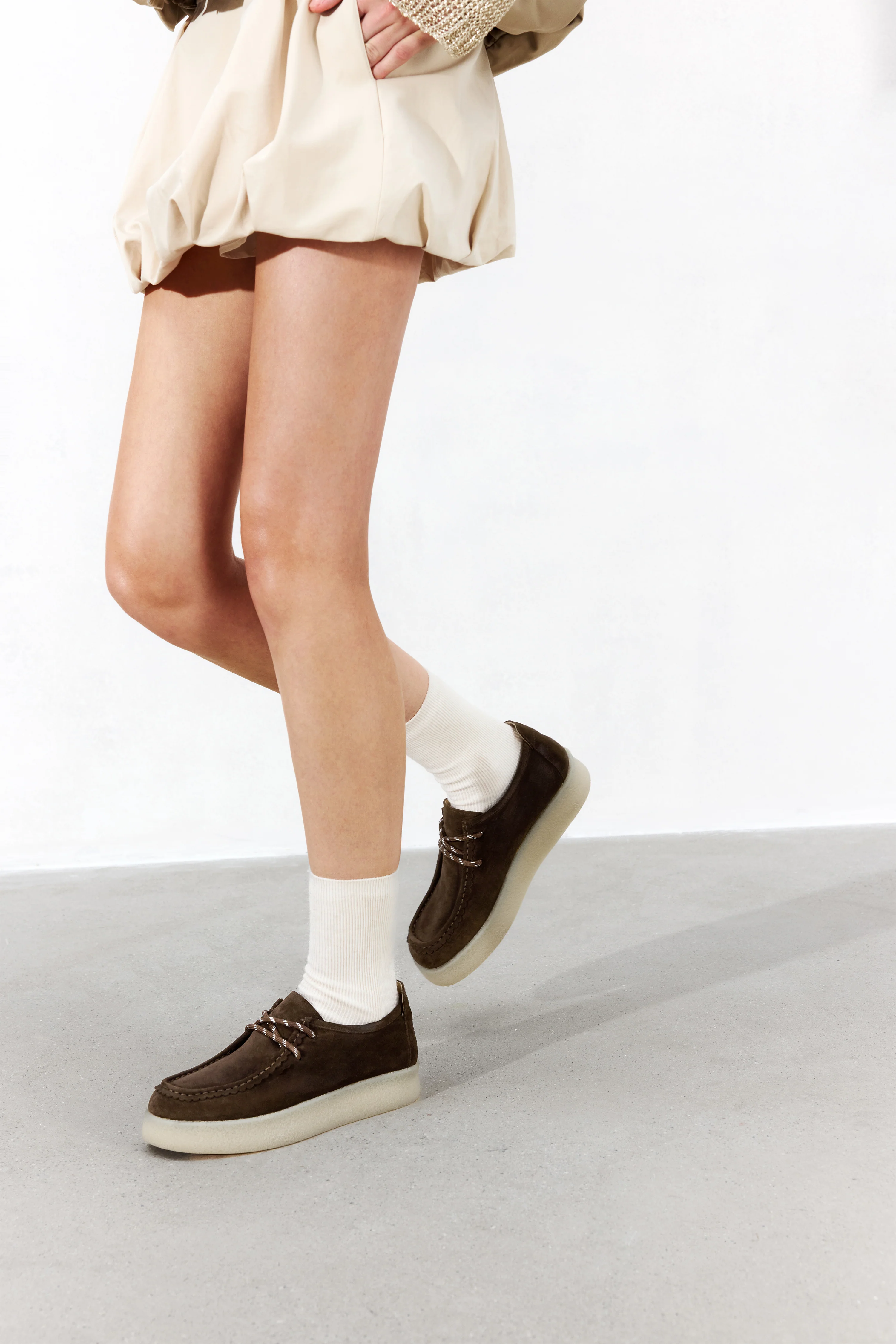 Loafers - Suede Platform Loafer C3376 - Image 2