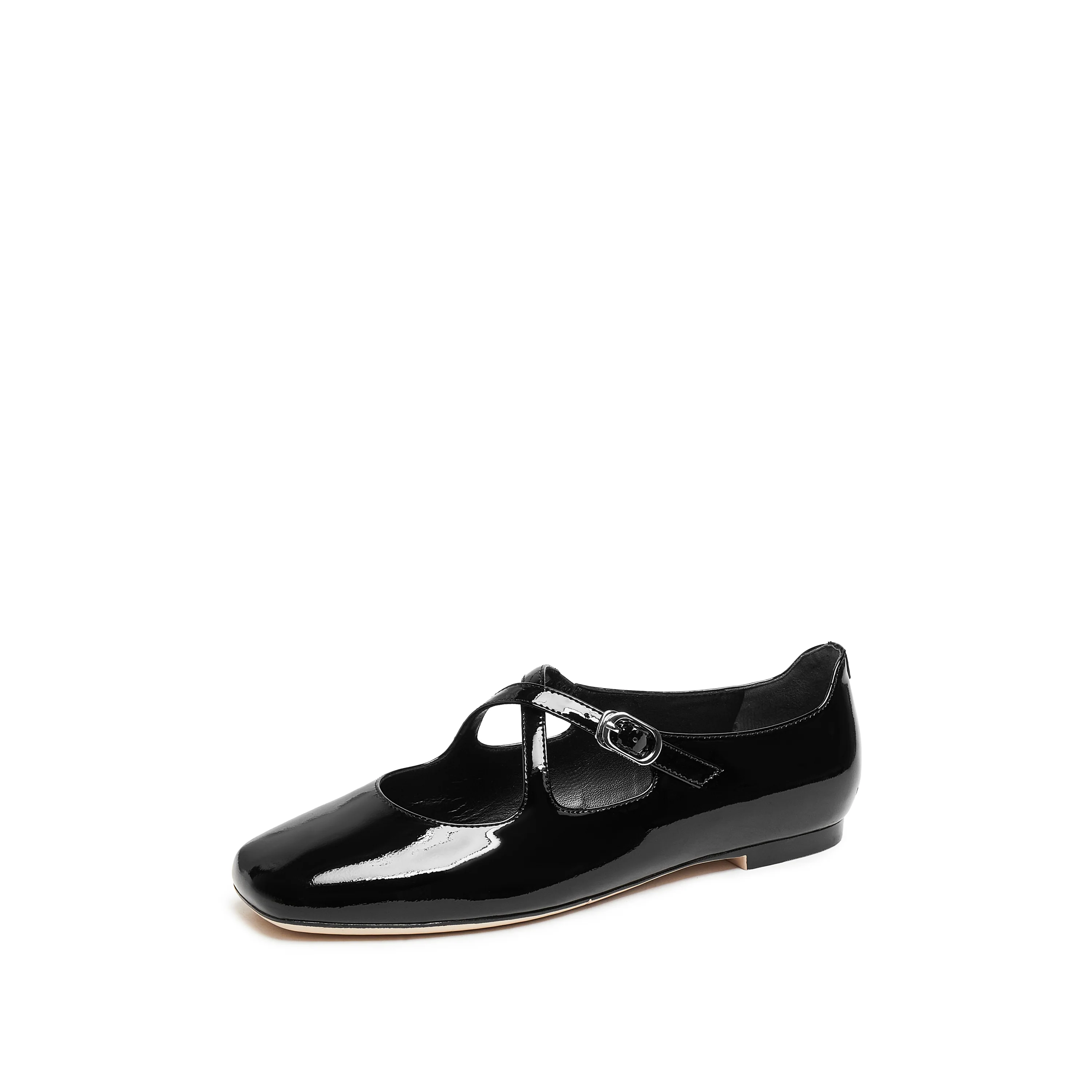Mary Janes - "Alice" French Retro Leather Flats R0522 - Image 6