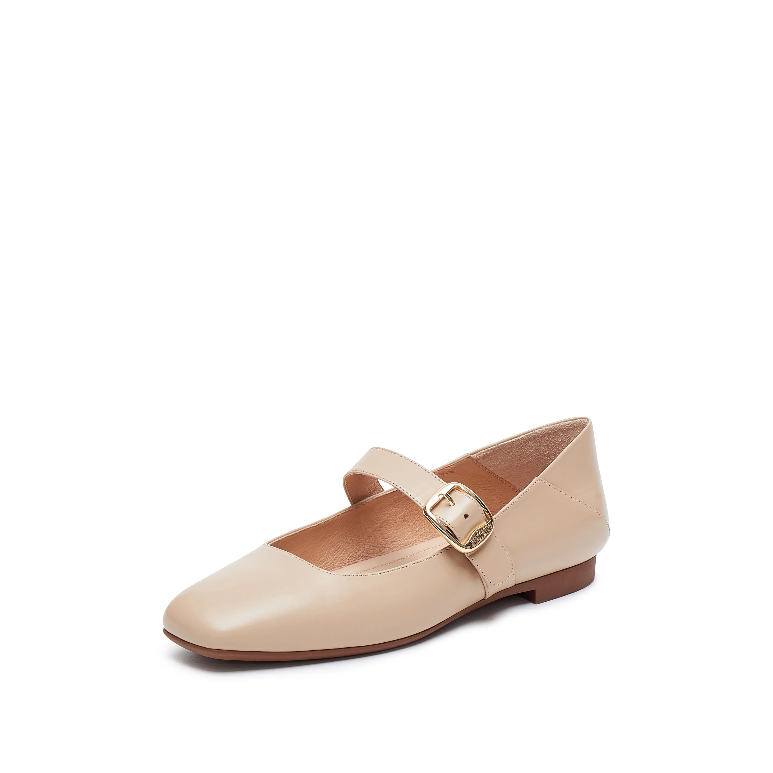Mary Janes - "French Crème" Round-Toe Ballet Flats EPQ21 - Image 7