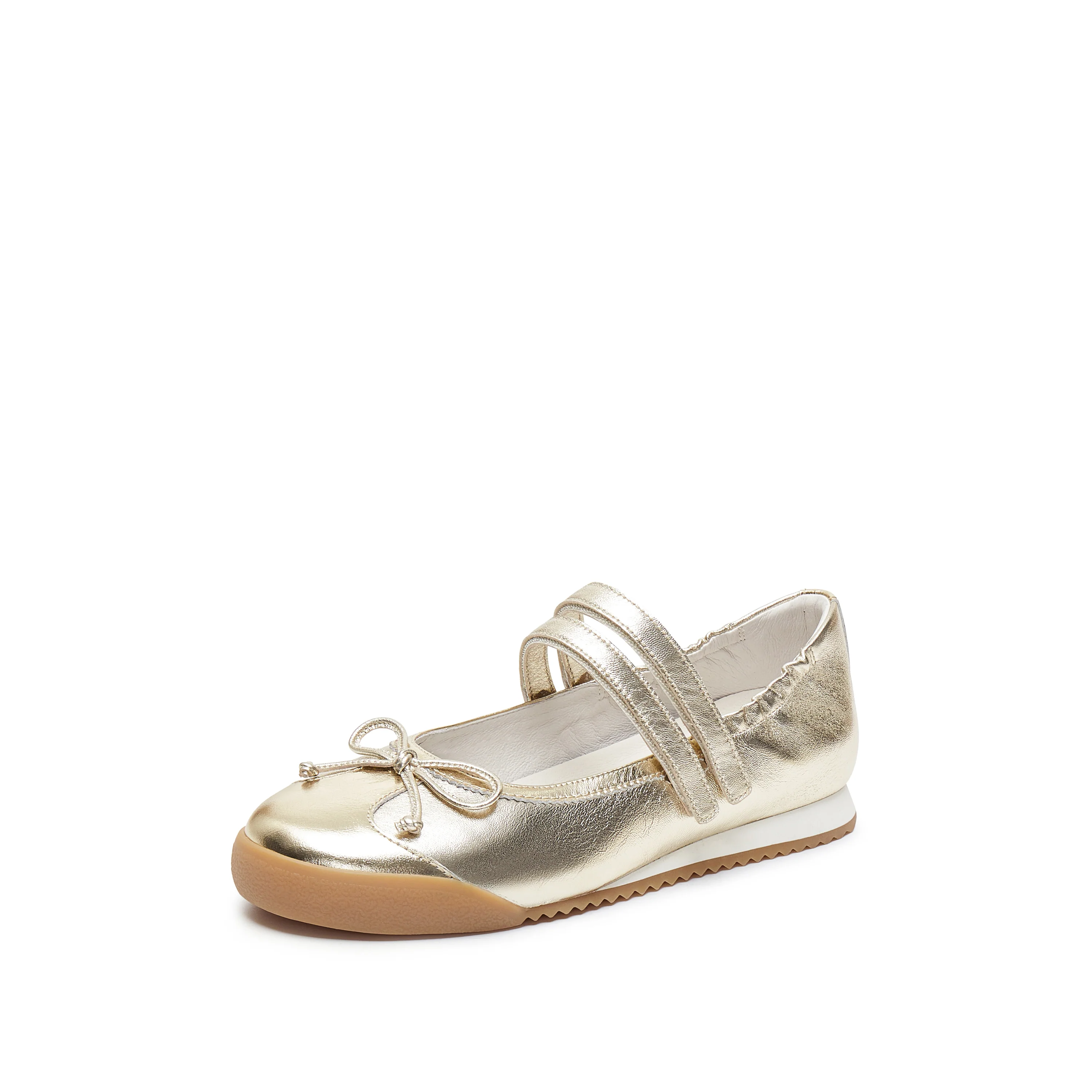 Mary Janes - "Sweet Bow" Lambskin Adjustable Flats EPN15 - Image 4