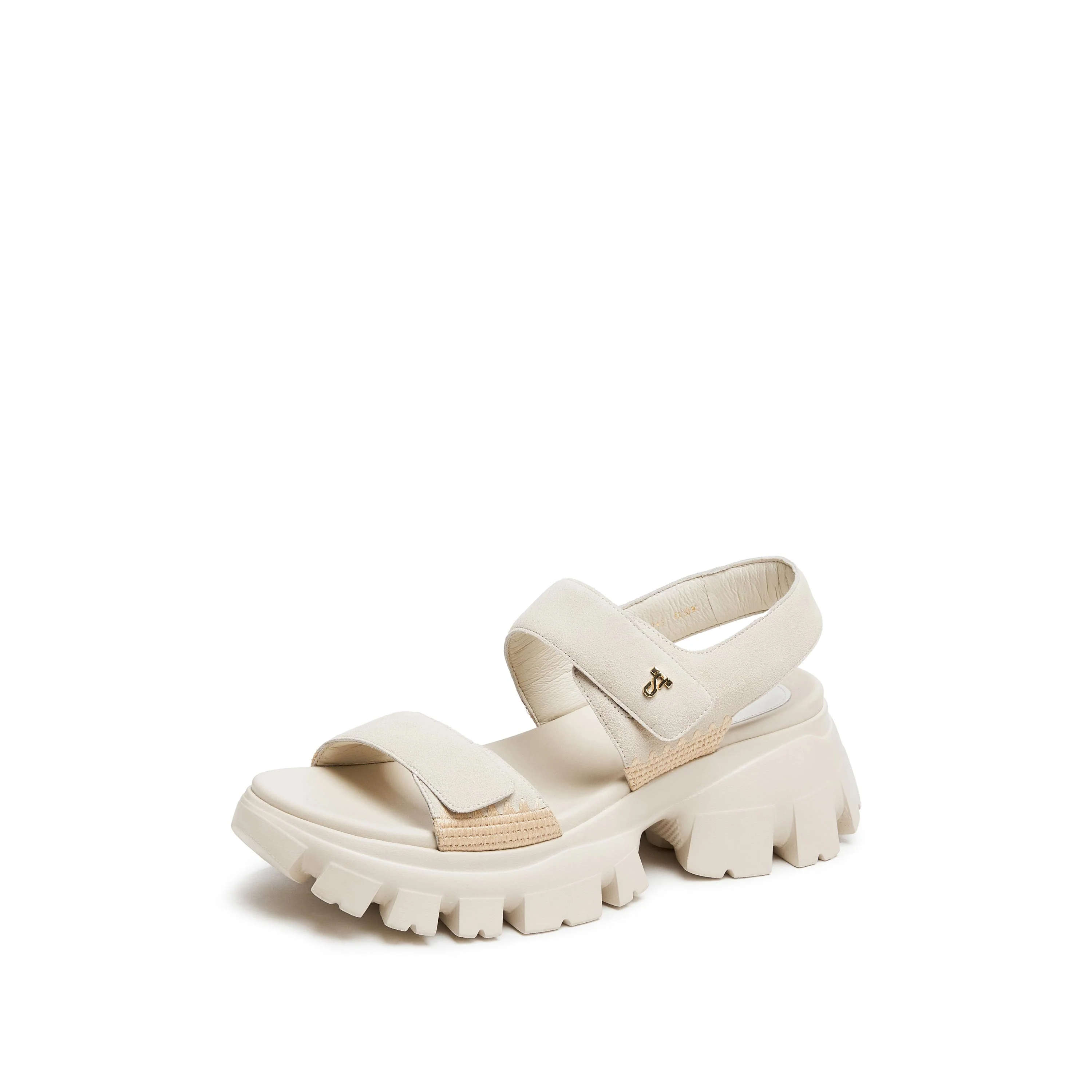 Sandals - "Almond Milk" Chunky Platform Sport Sandals EBK67 - Image 8