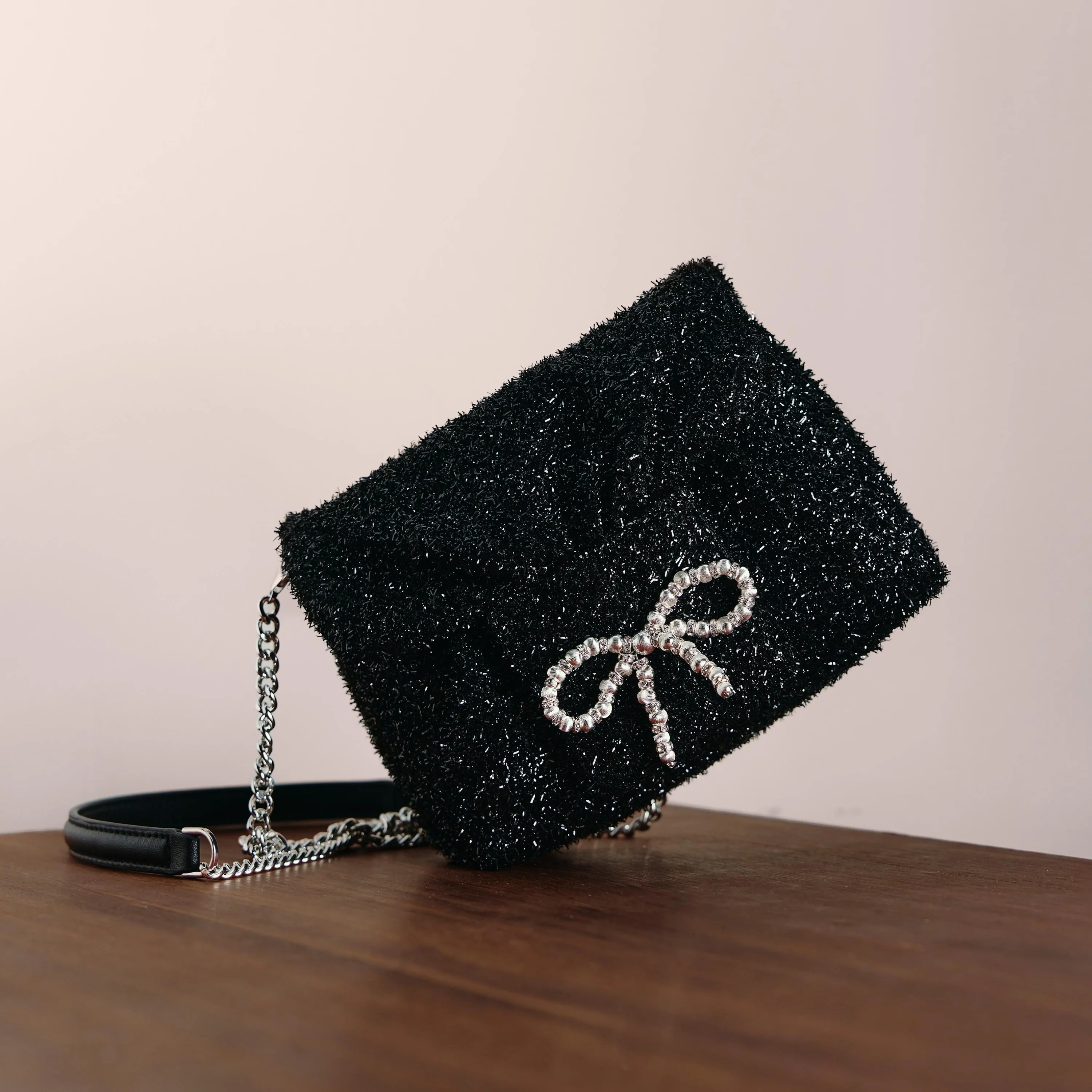 Shoulder Bag- Drawstring Square Shoulder Crossbody Bucket Bag X8251 - Image 2