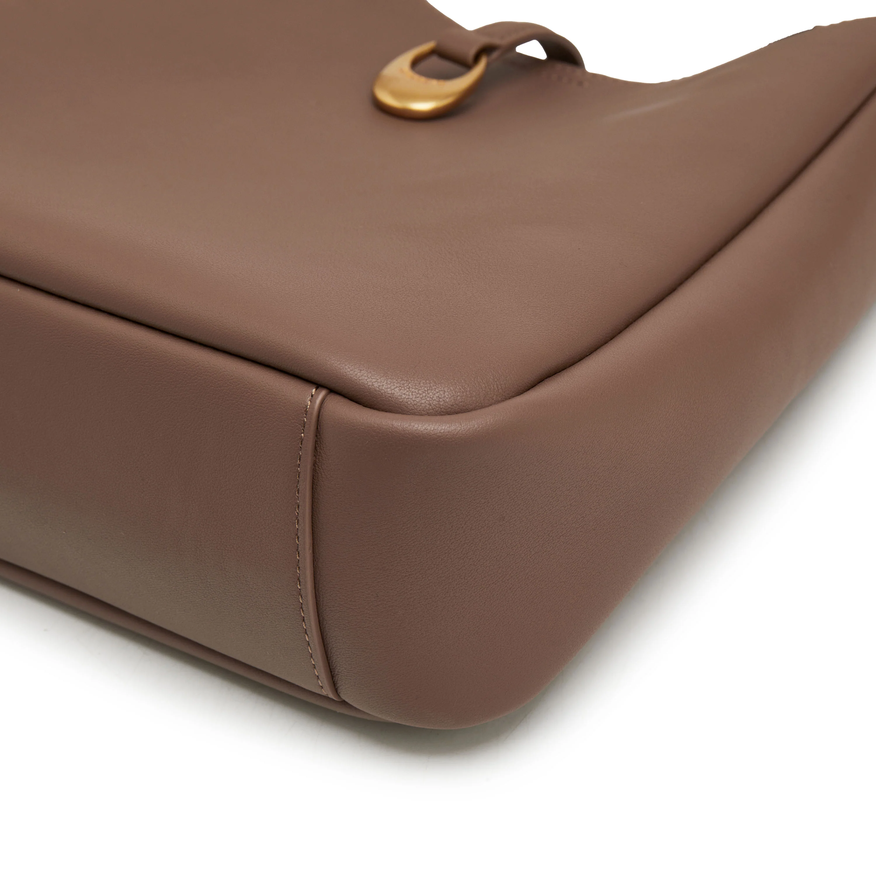 Shoulder Bag - Minimalist Cream Hobo Shoulder Bag X8210 - Image 11