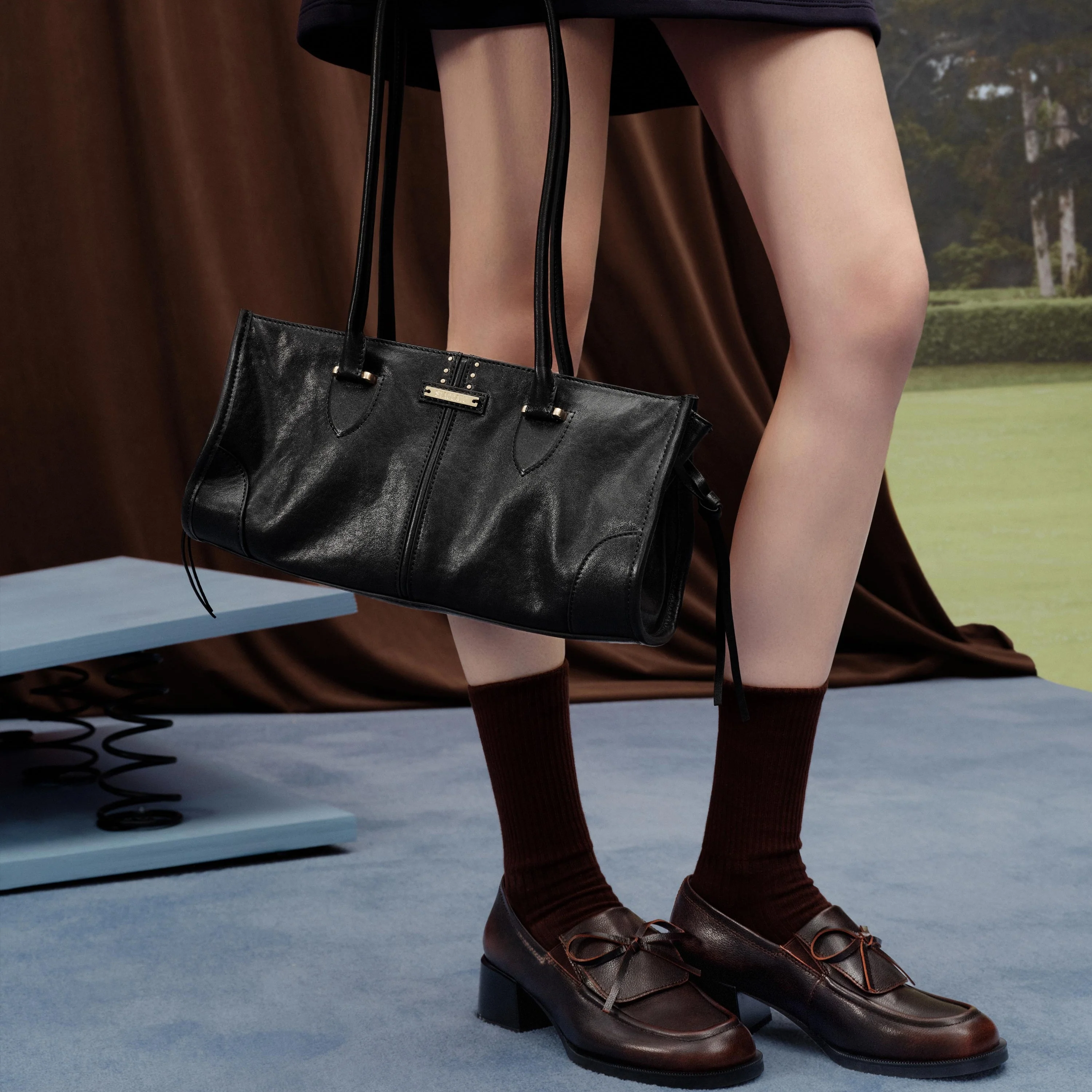 Shoulder Bag - Underarm Handle Shoulder Bag X8276 - Image 3