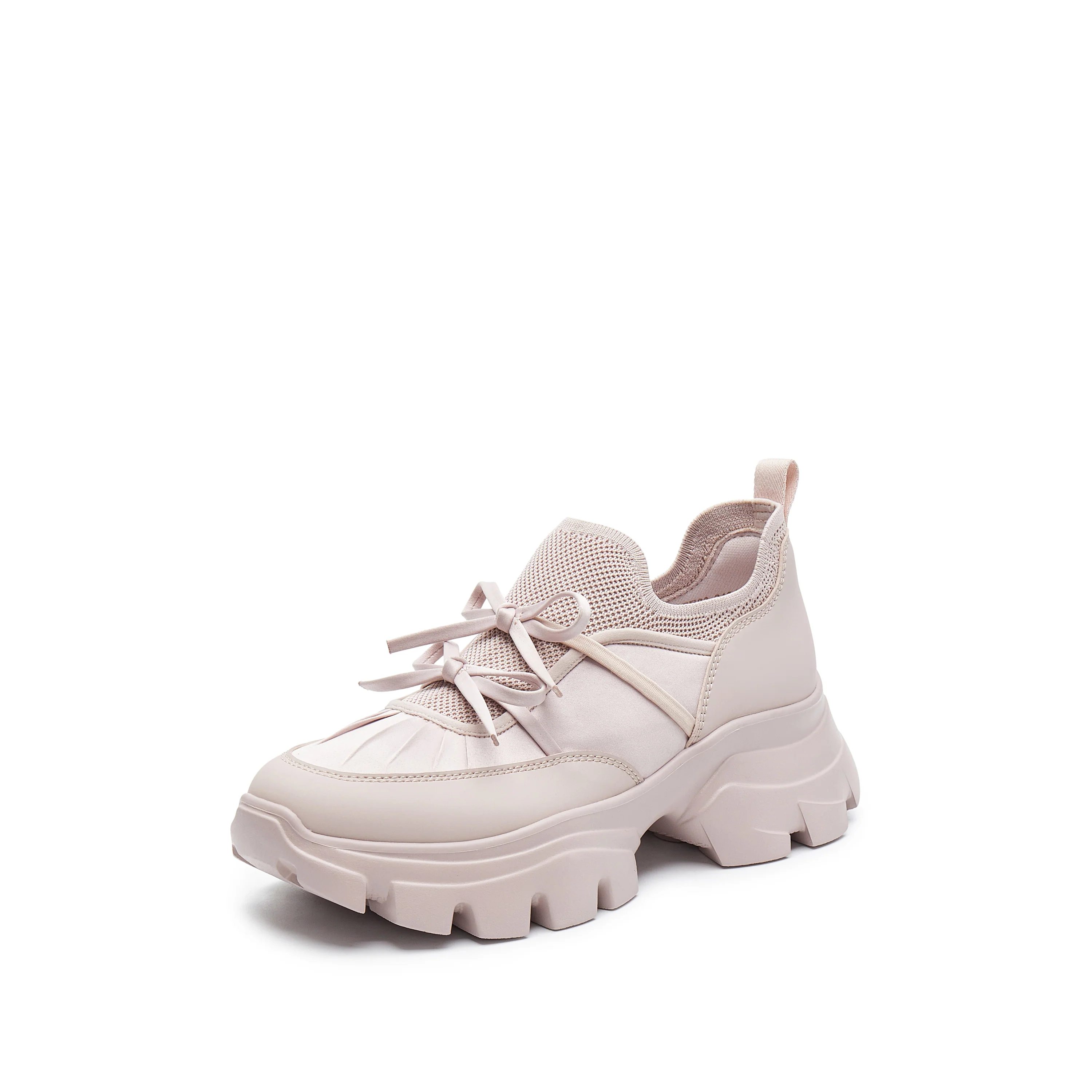Sneakers - Bubba Ink & Pink & Mist Bow Chunky Sole Sneakers ECE83 - Image 8
