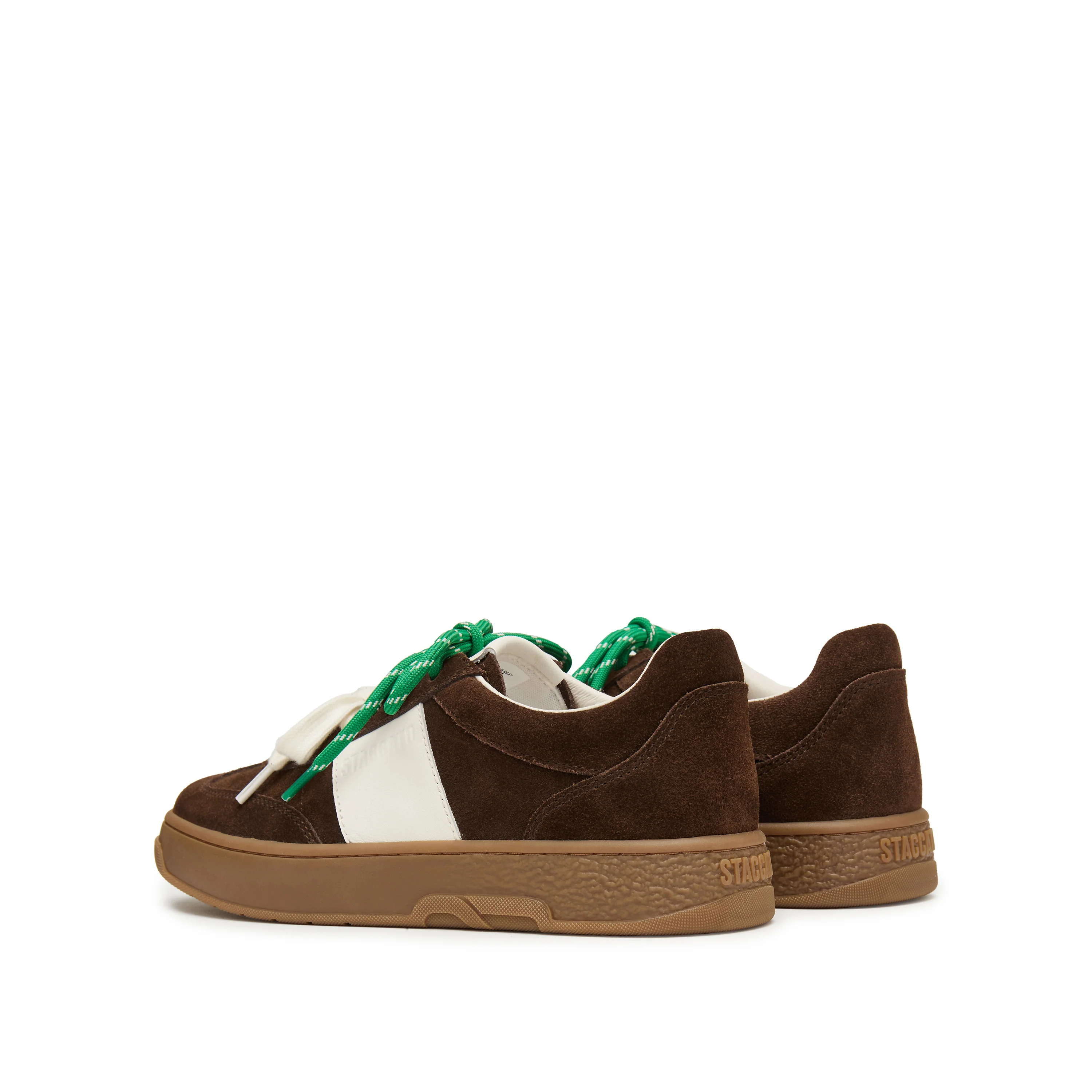 Sneakers - Colorblocked Panelled Chunky Sole Sneaker with Contrast Laces Y2408 - Image 8