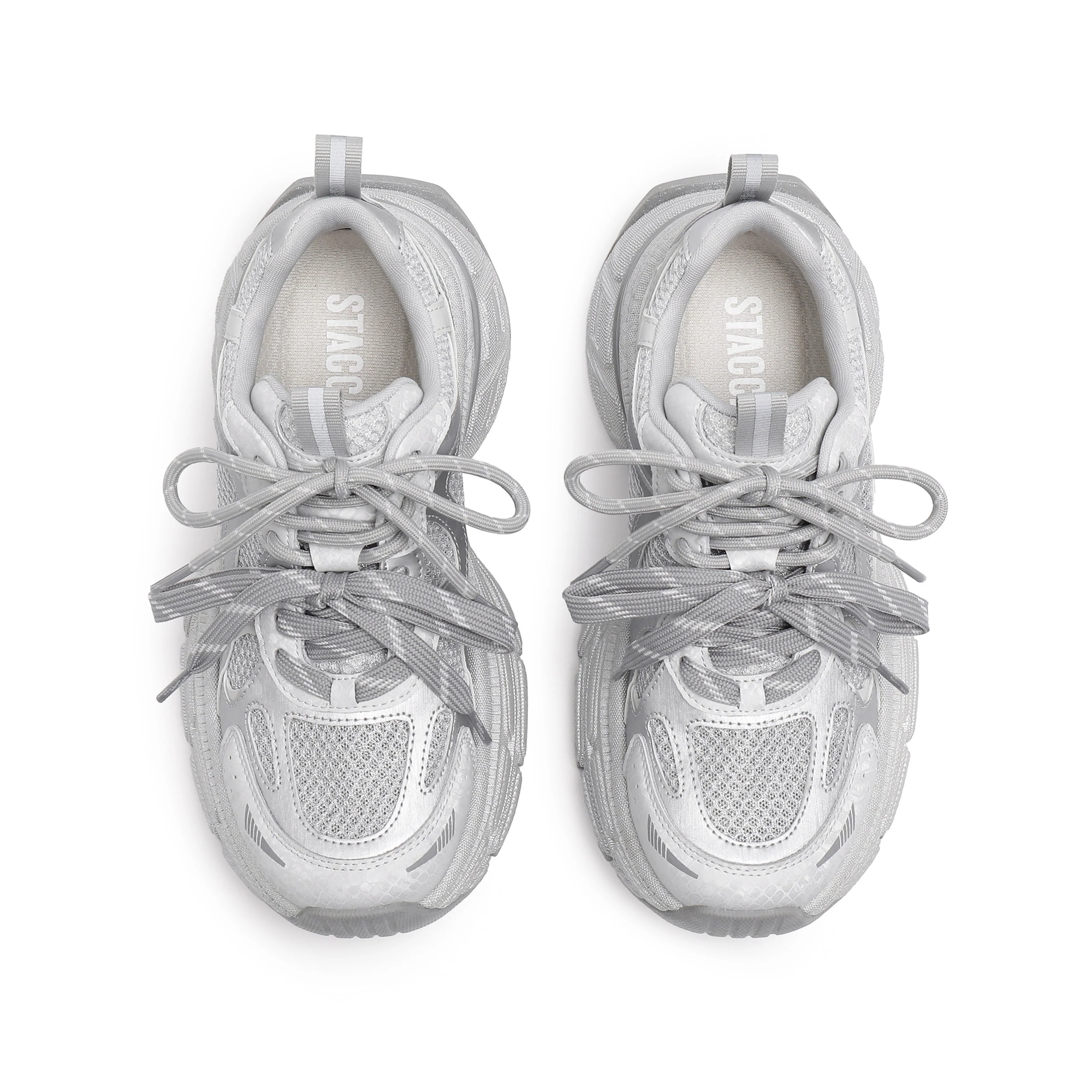Sneakers - Mesh Thick-Sole Casual Sneakers J6082 - Image 12
