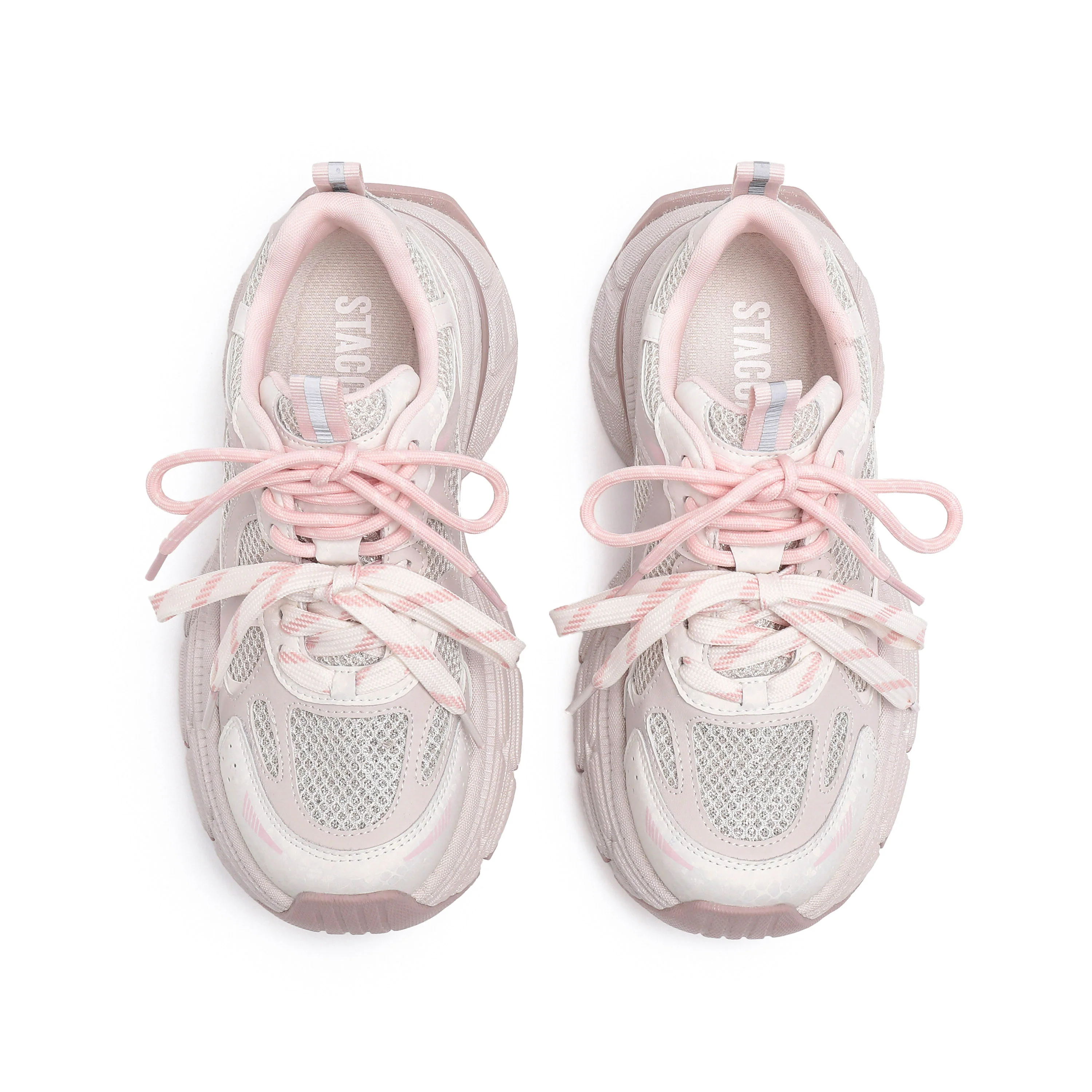 Sneakers - Mesh Thick-Sole Casual Sneakers J6082 - Image 15