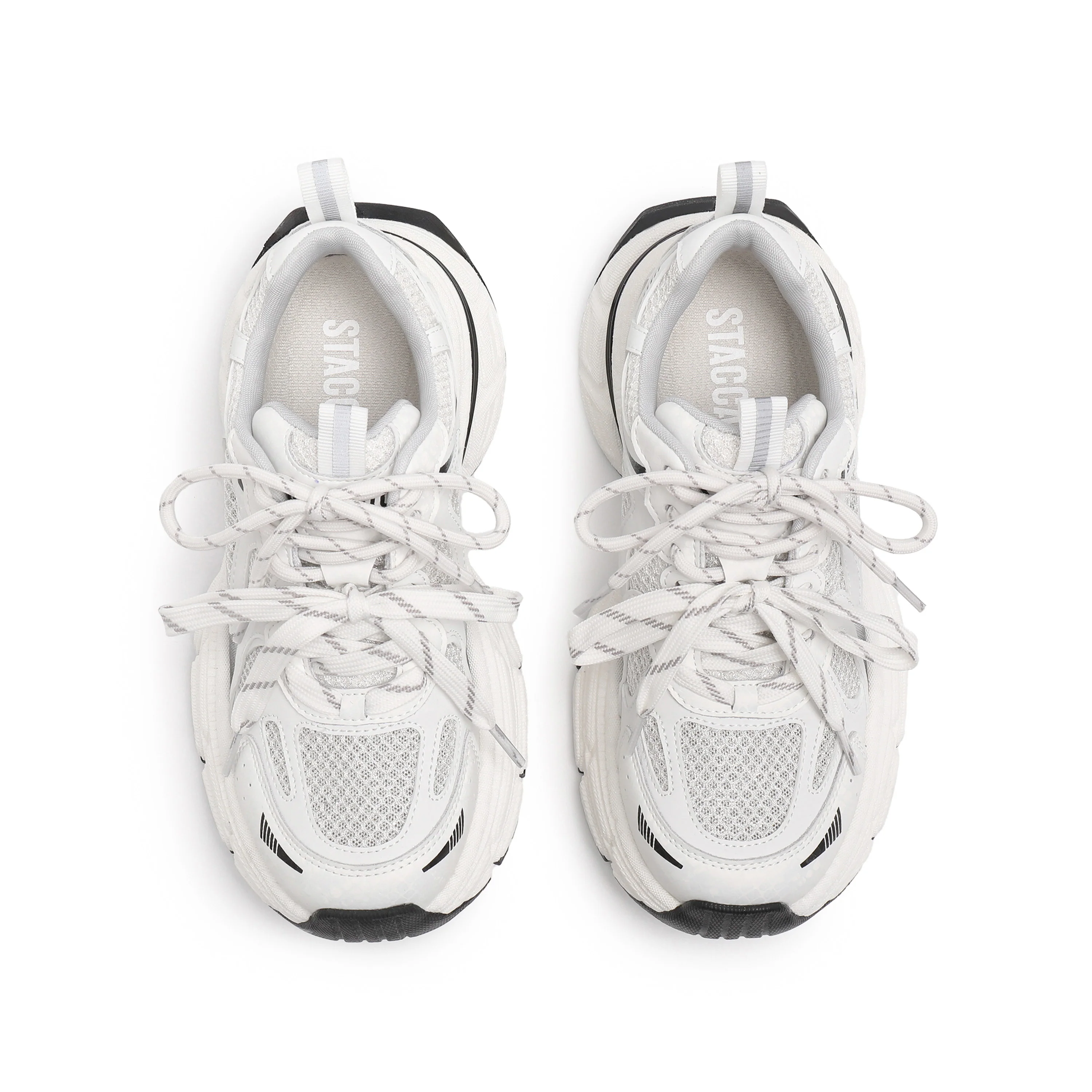 Sneakers - Mesh Thick-Sole Casual Sneakers J6082 - Image 9