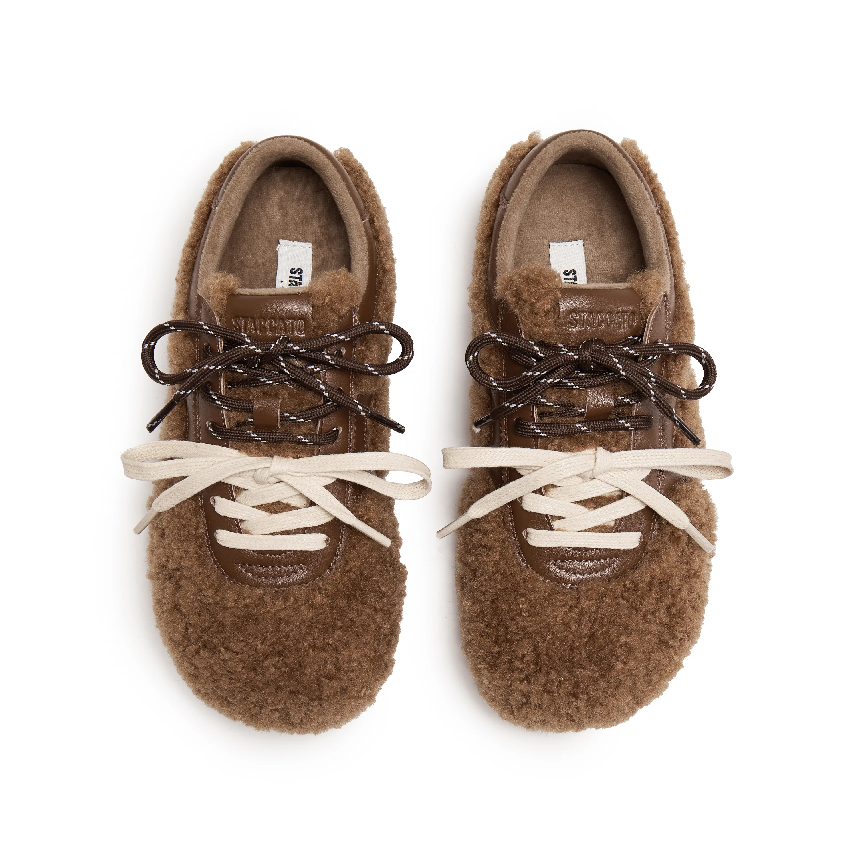 Sneakers - Retro Furry Sports Casual Flats S2901 - Image 14