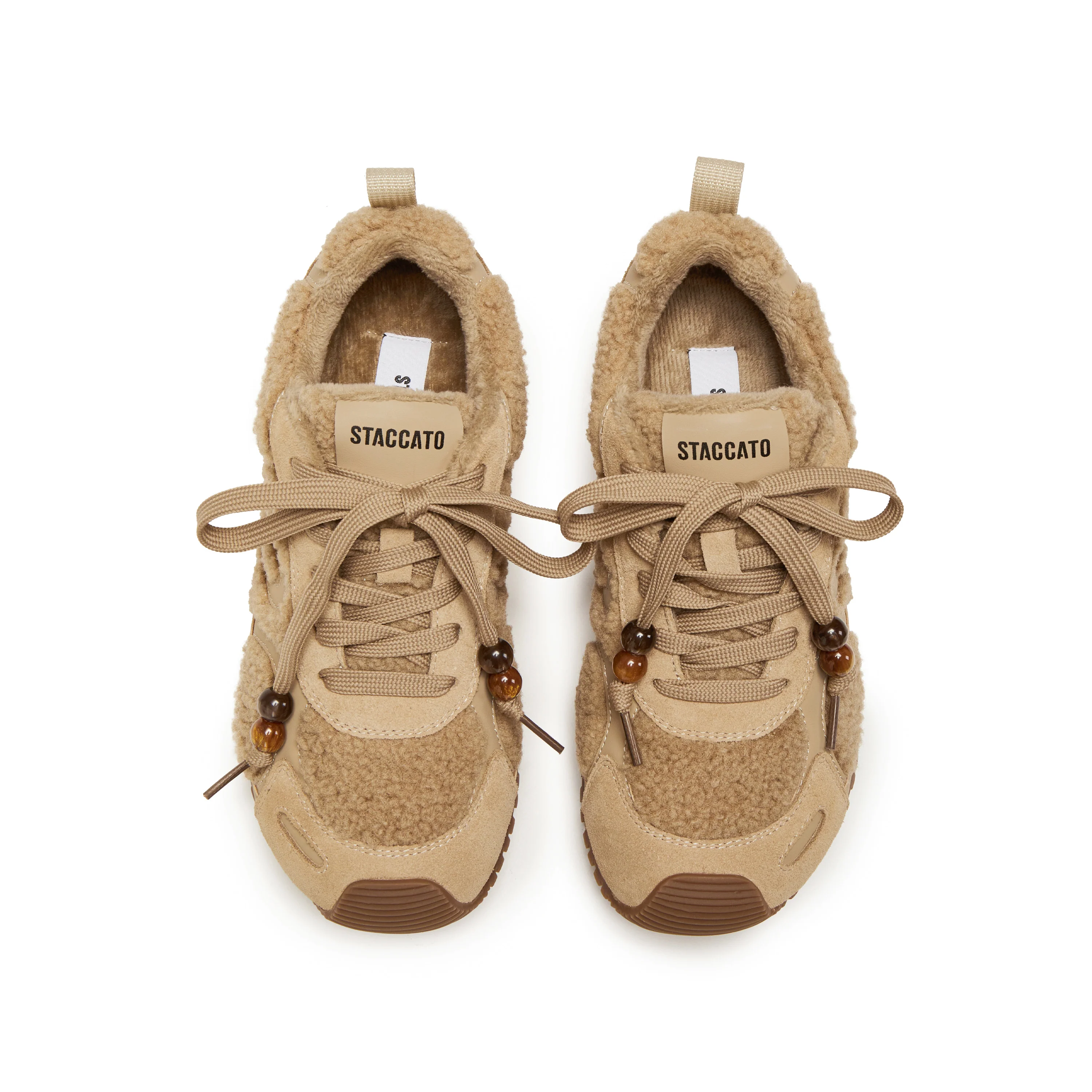 Sneakers - Retro Furry Warm Casual Flat Shoes J2570 - Image 12