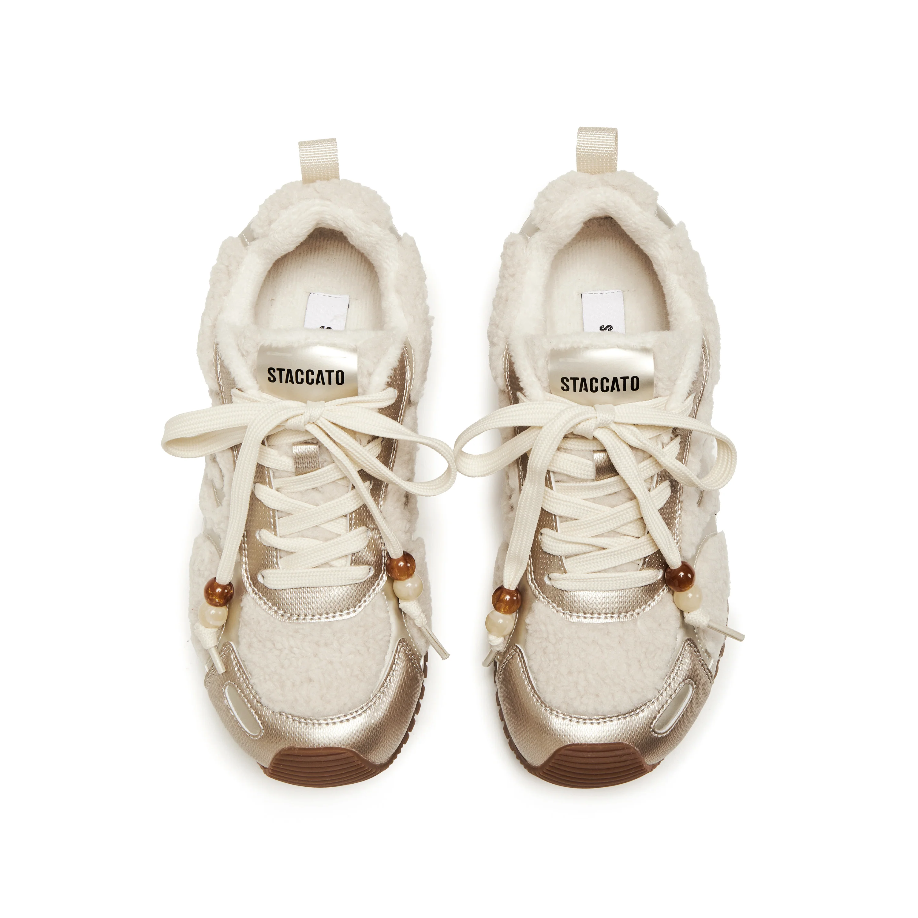 Sneakers - Retro Furry Warm Casual Flat Shoes J2570 - Image 8