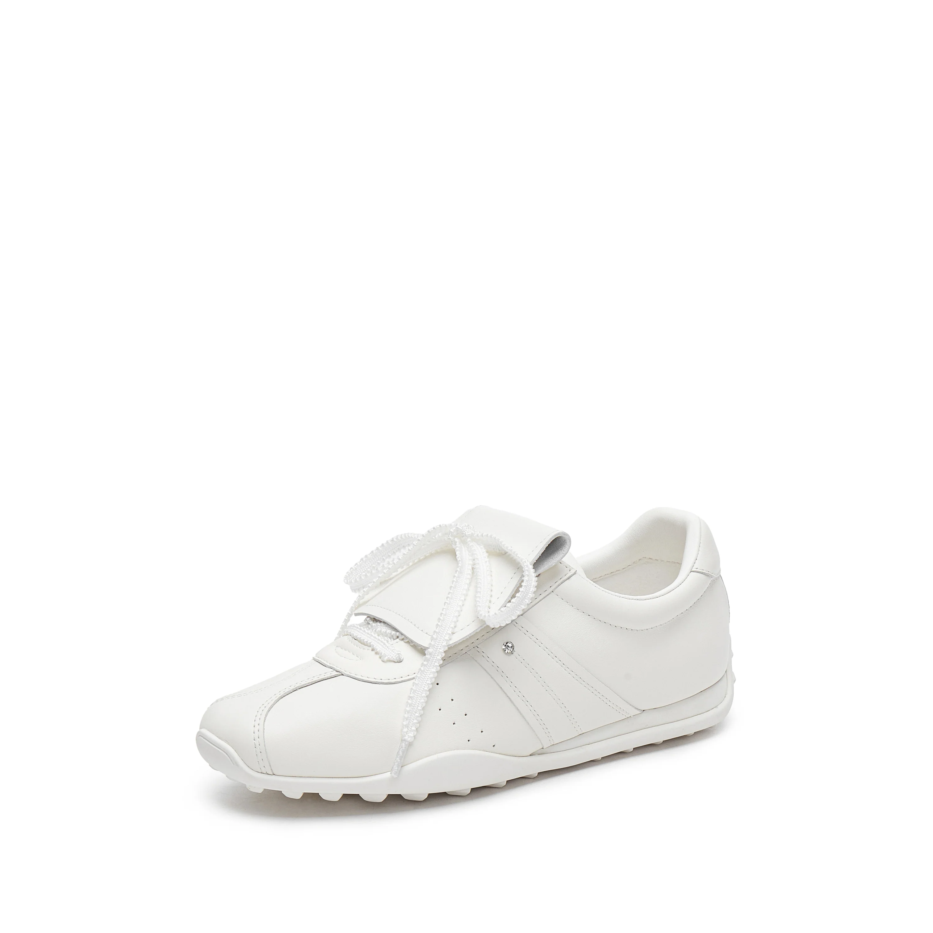 Sneakers - Retro Leather Stitching Detail German Trainers F0161
