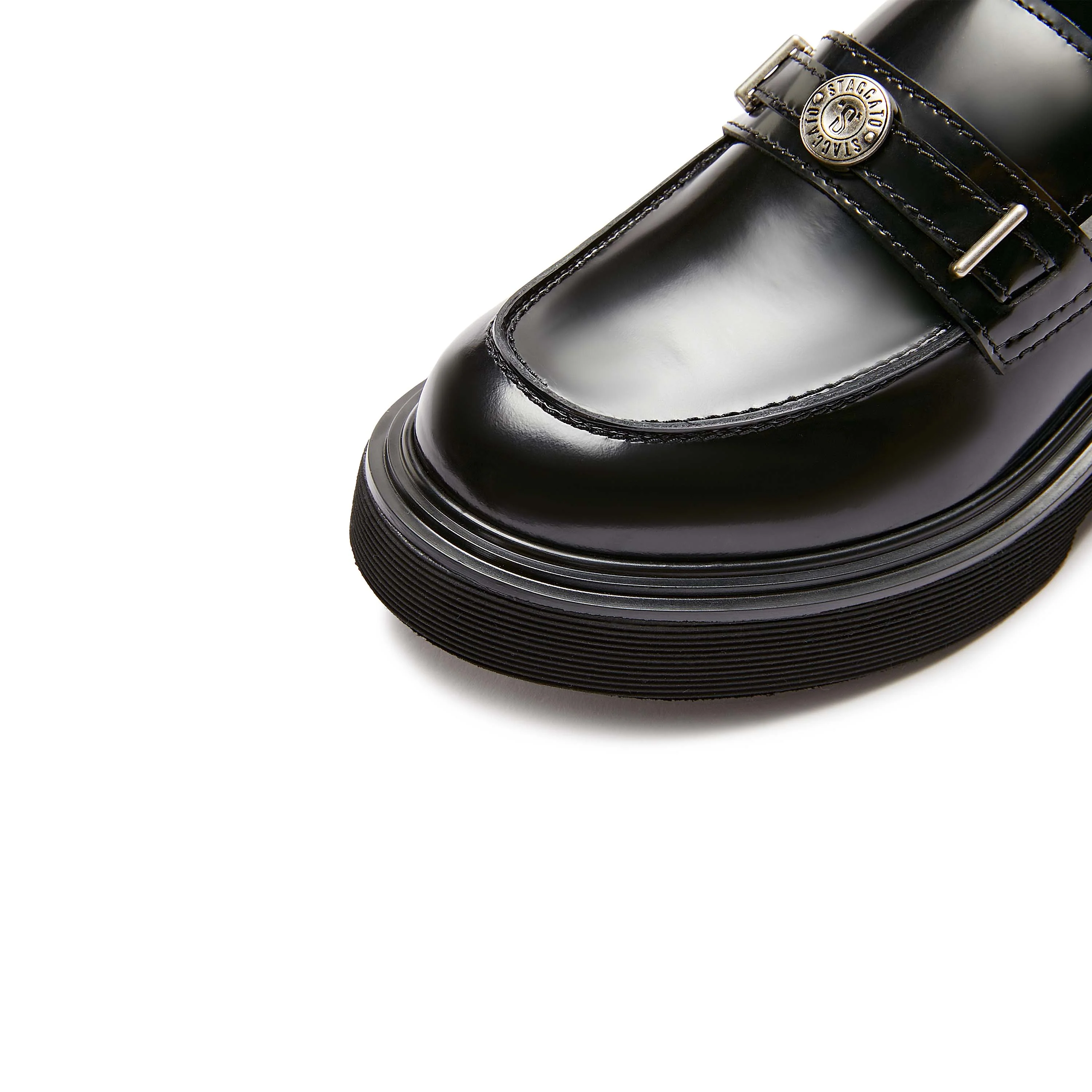 Loafers - Platform Slip-On Leather EGB13AA5 - Image 6