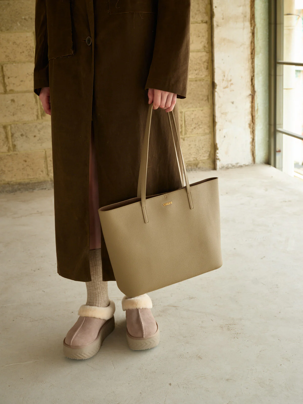Tote Bag - Leather Large Capacity Tote Bag X8083 - Image 2