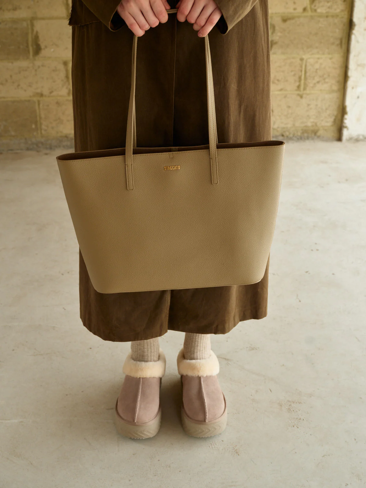 Tote Bag - Leather Large Capacity Tote Bag X8083 - Image 4